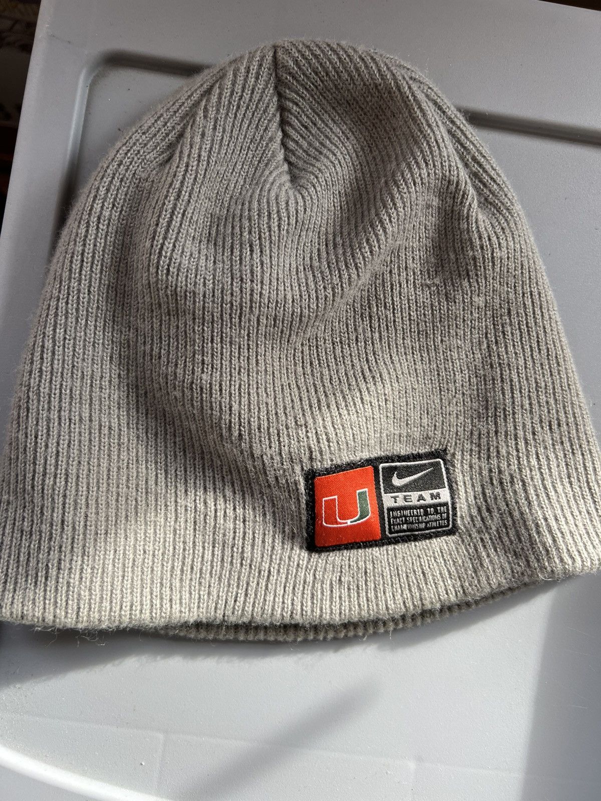 Nike University of Miami Beanie - Gray - Nike Size ONE SIZE - 1 Thumbnail