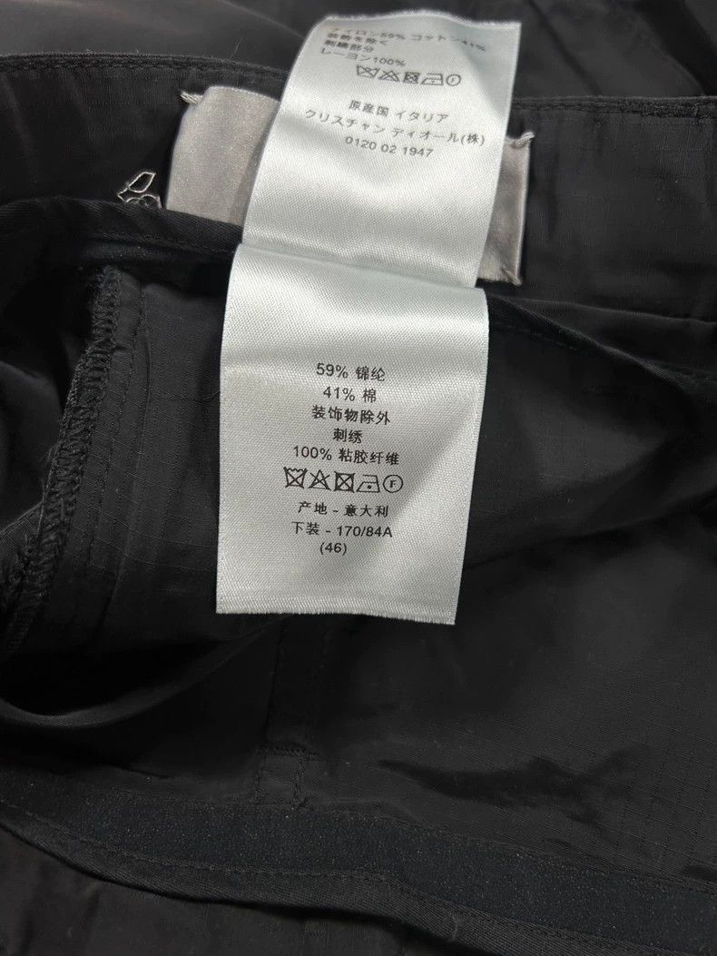 Dior Dior Classic black trousers leg large pocket tie-up nylon c Size US 30 / EU 46 - 7 Thumbnail
