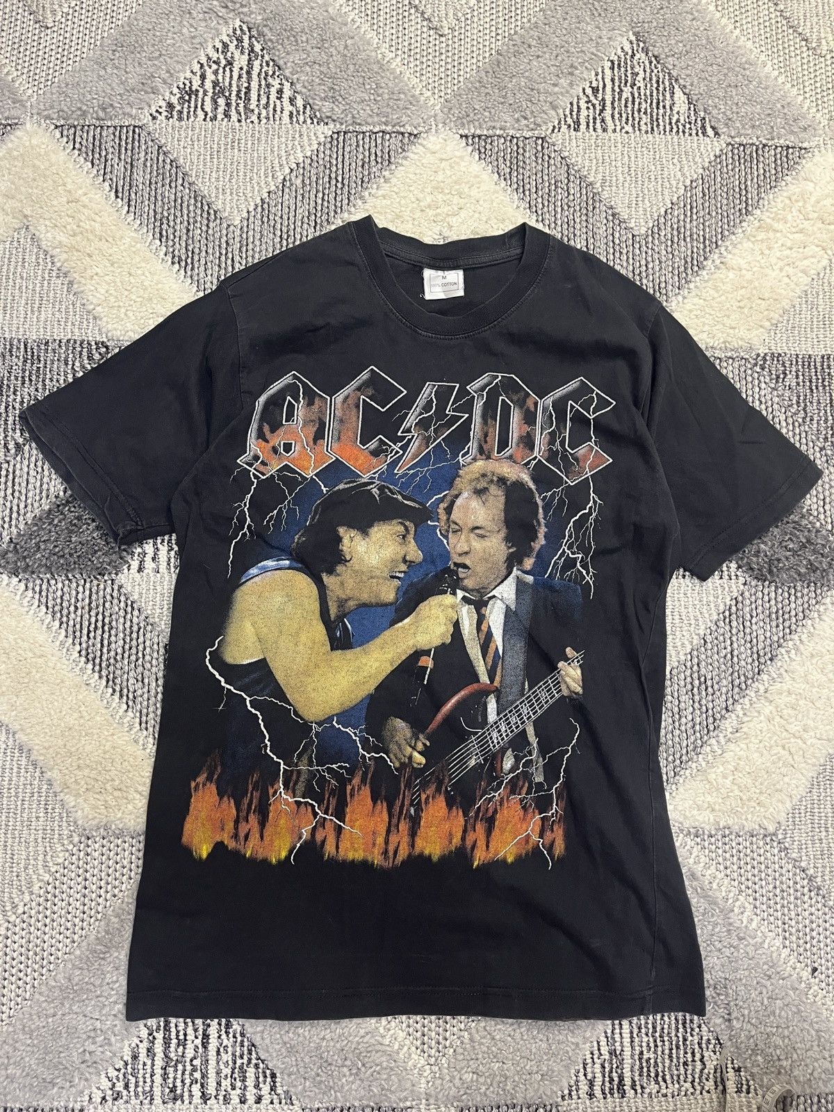 AC/DC × Vintage AC DC VINTAGE ROCK T SHIRT Size US M / EU 48-50 / 2 - 1 Thumbnail