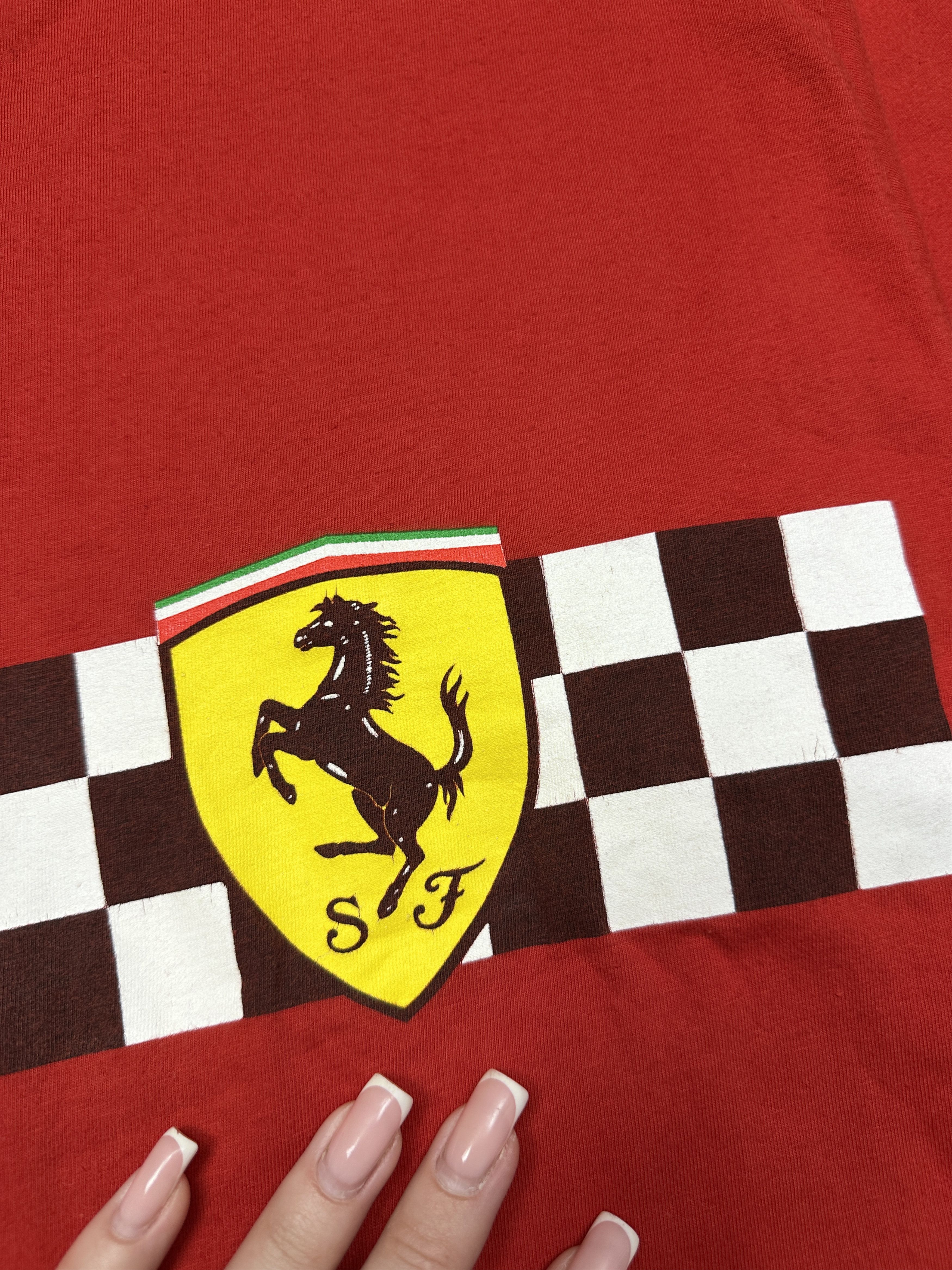Ferrari Ferrari Racing Team 90s Vintage 1996 Mens T-Shirt Size US L / EU 52-54 / 3 - 3 Thumbnail