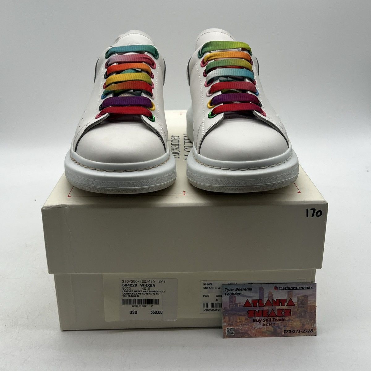 Alexander McQueen Alexander McQueen Oversized Sneaker White Rainbow Size US 7 / EU 40 - 2 Thumbnail