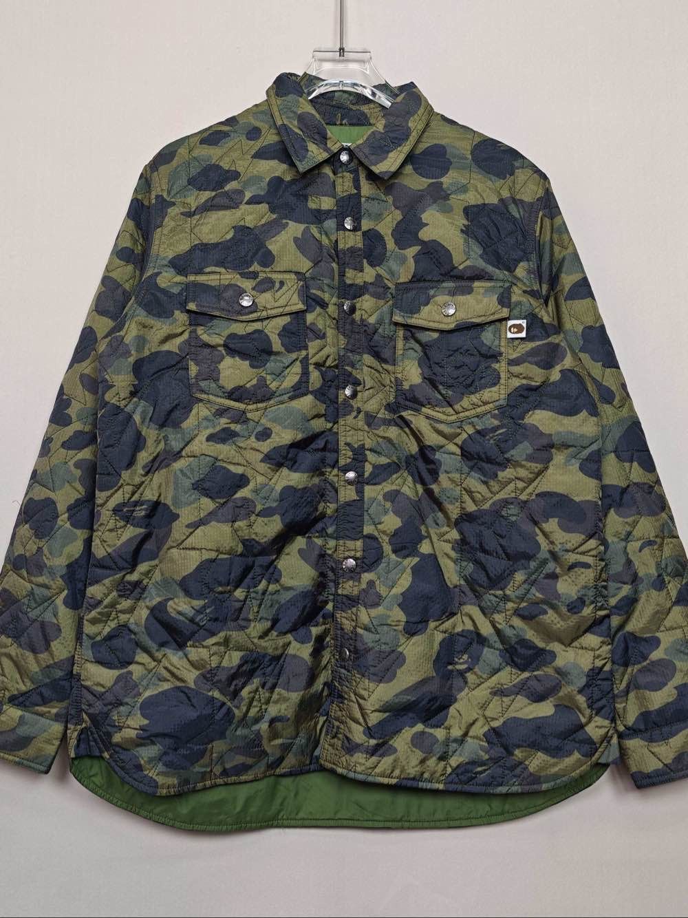 Bape A BATHING APE Camo Quilted Light Jacket Size L Size US L / EU 52-54 / 3 - 1 Thumbnail
