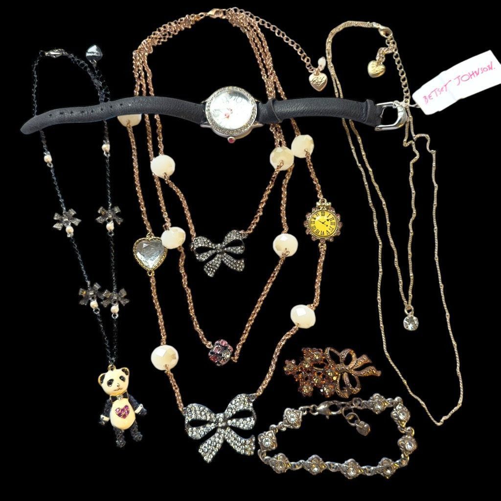 Betsey Johnson BETSY JOHNSON Jewelry 6 Piece Lot Colorful Bear Floral Rhine Size ONE SIZE - 1 Thumbnail