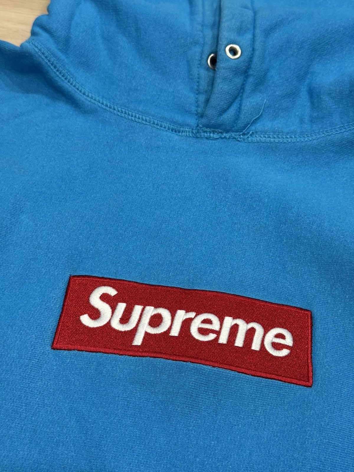 Supreme Supreme 2008 Teal Box Logo Hoodie Tyler the Creator Size US L / EU 52-54 / 3 - 3 Thumbnail