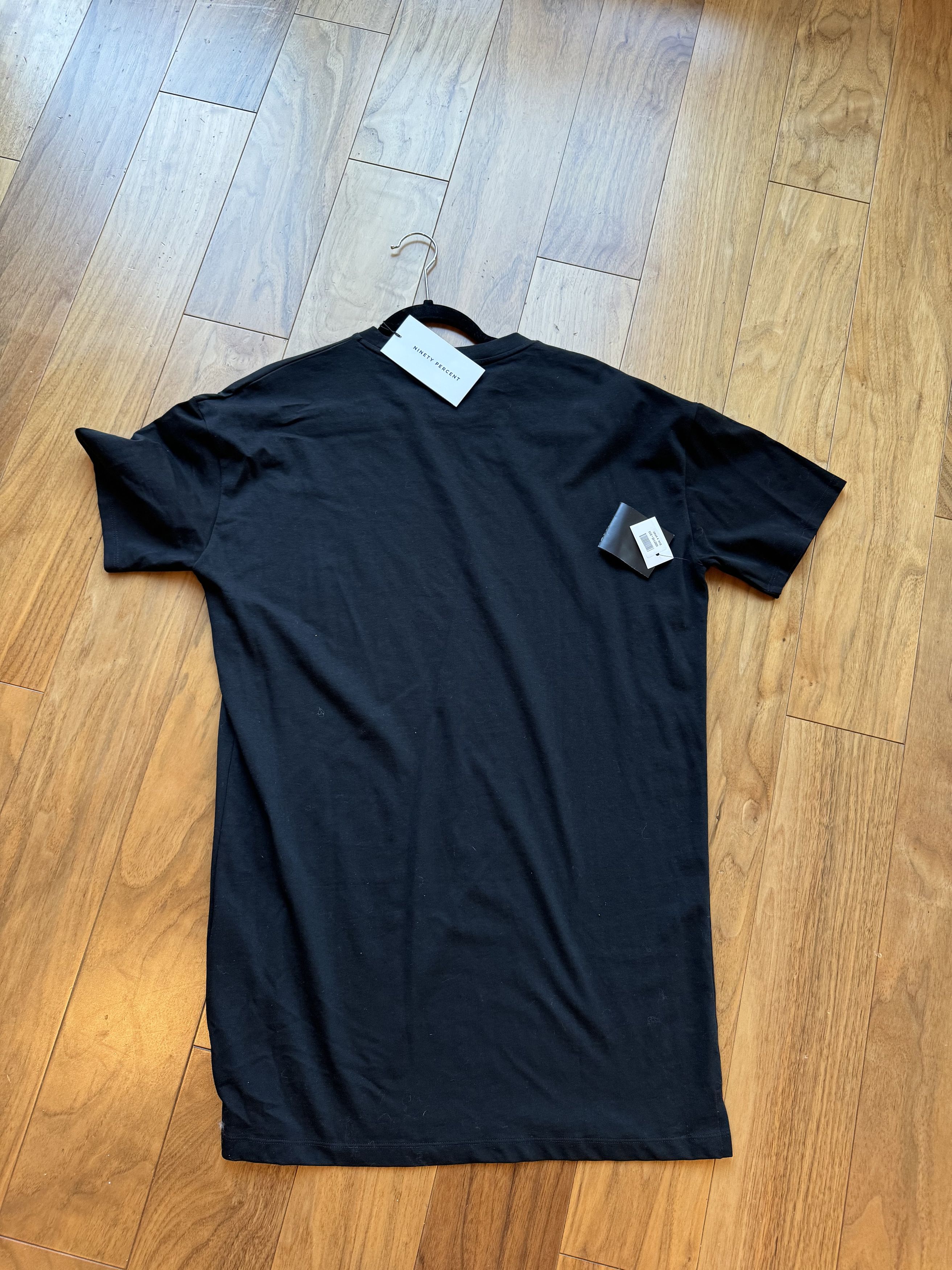 Other Ninety Percent Black T-shirt Mini Dress Size XS / US 0-2 / IT 36-38 - 5 Thumbnail