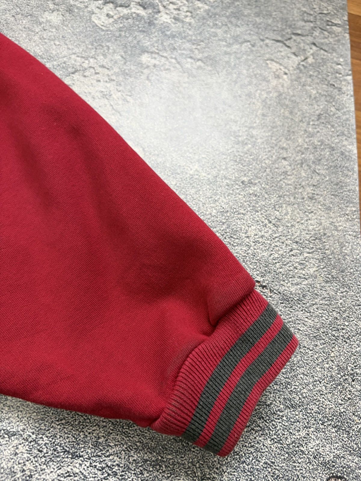 Nike Vintage 90s Nike Big Swoosh Red Crewneck Sweatshirt L Size US L / EU 52-54 / 3 - 14 Thumbnail