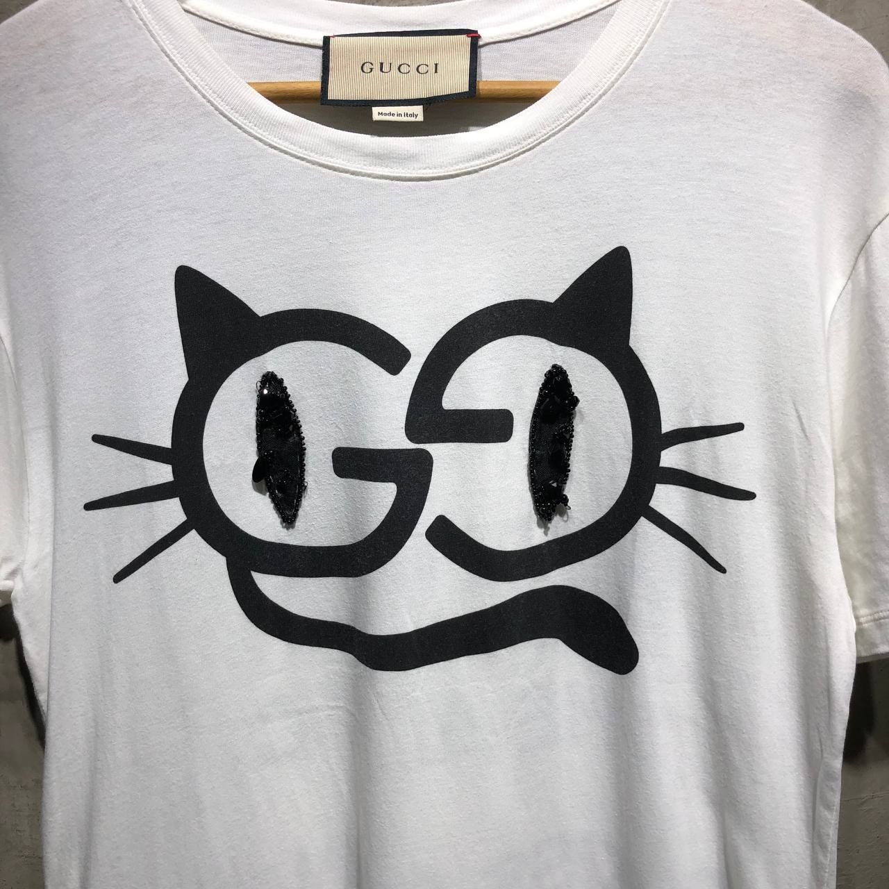 Gucci Gucci Cat eye Diamond Nail print tee Size US S / EU 44-46 / 1 - 3 Thumbnail