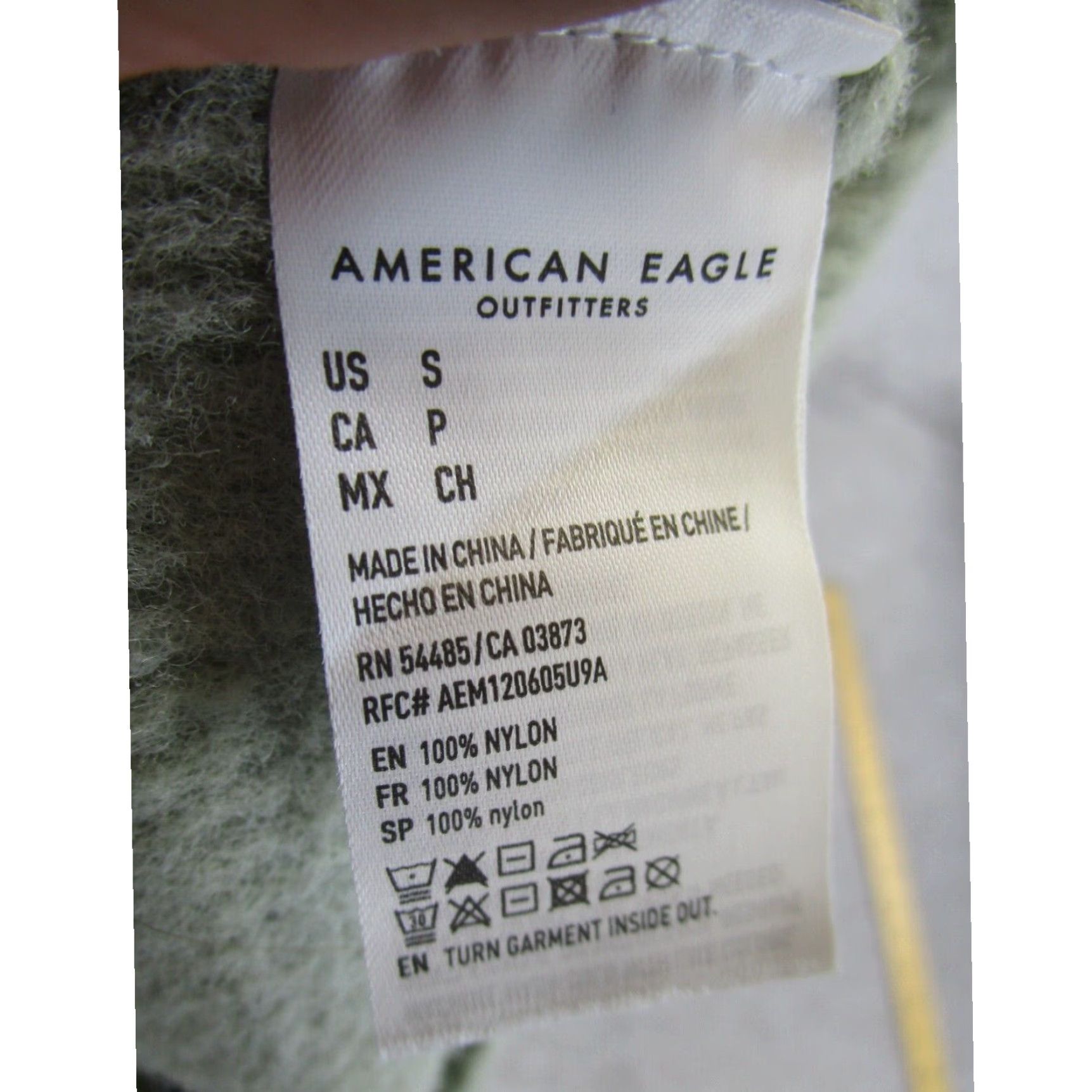 American Eagle Outfitters American Eagle Sweater Womens Small Green Ribbed Off Shoulder Fleece Size S / US 4 / IT 40 - 7 Thumbnail