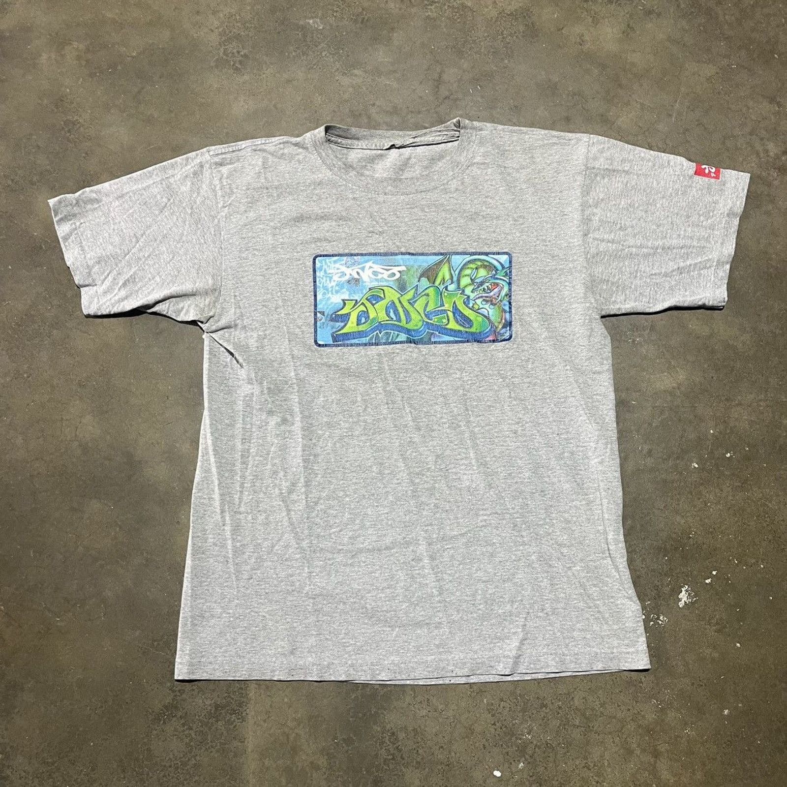 Vintage 90s Y2k JNCO Underground Substance Grey T-Shirt