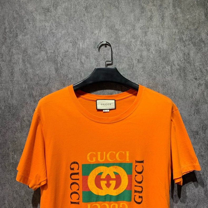 Gucci Gucci Gucci orange double G short sleeves 2501-Nextarrow Size US S / EU 44-46 / 1 - 6 Thumbnail