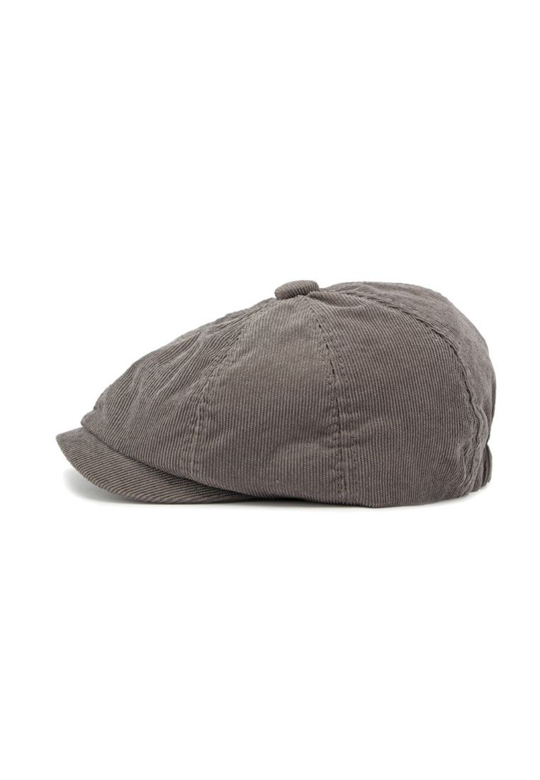 Other British Vintage Grey Corduroy Octagonal Hat Size ONE SIZE - 4 Thumbnail