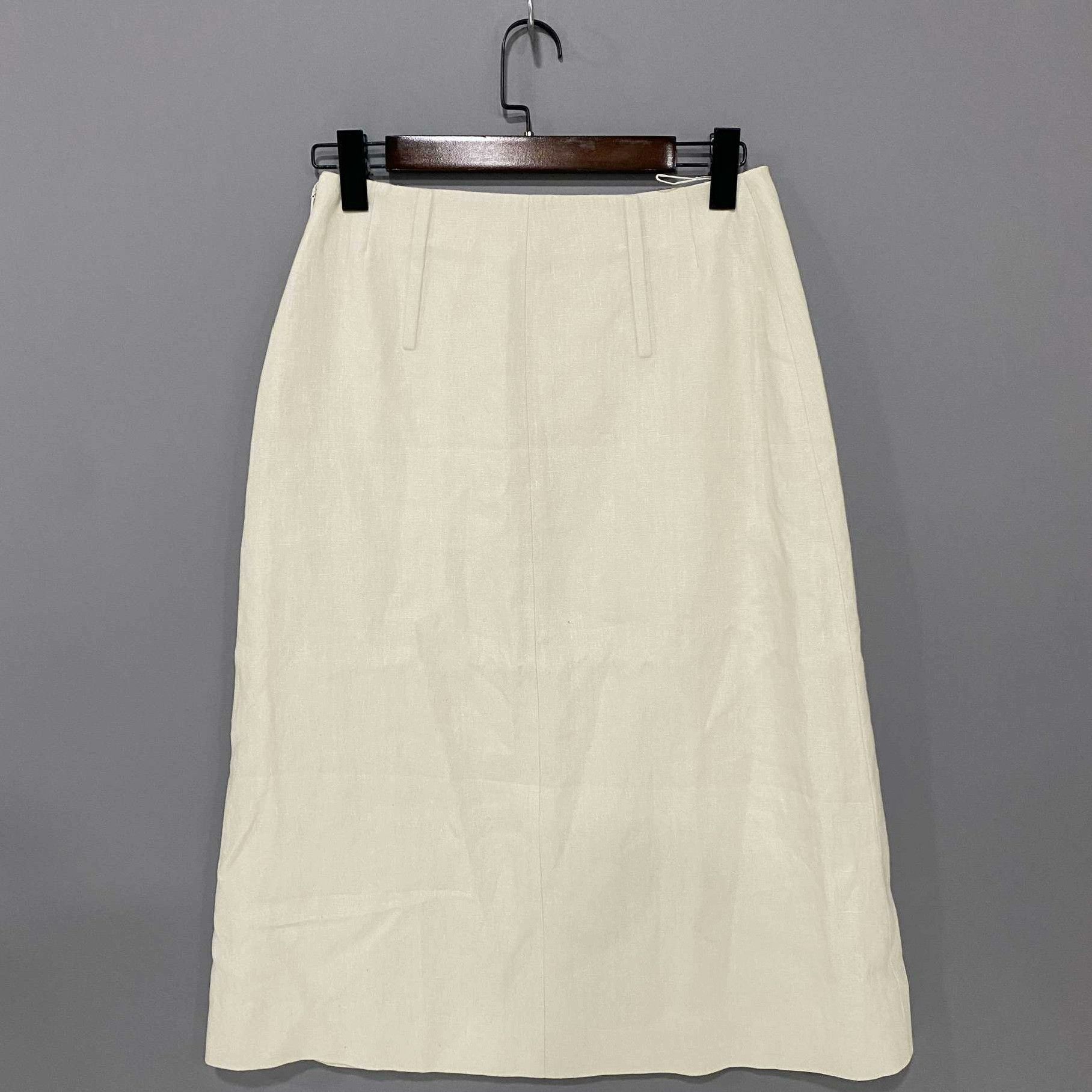 Fendi Fendi Linen Beige Skirt 36.5 Women Size 36" / US 14 / IT 50 - 1 Thumbnail