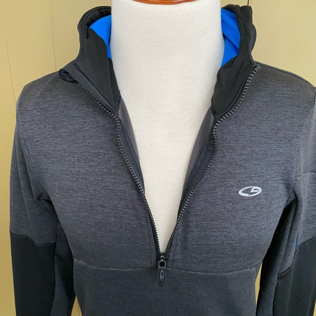 Champion Champion duo dry men S pullover quarter zip hoodie grey & bl Size US S / EU 44-46 / 1 - 5 Thumbnail