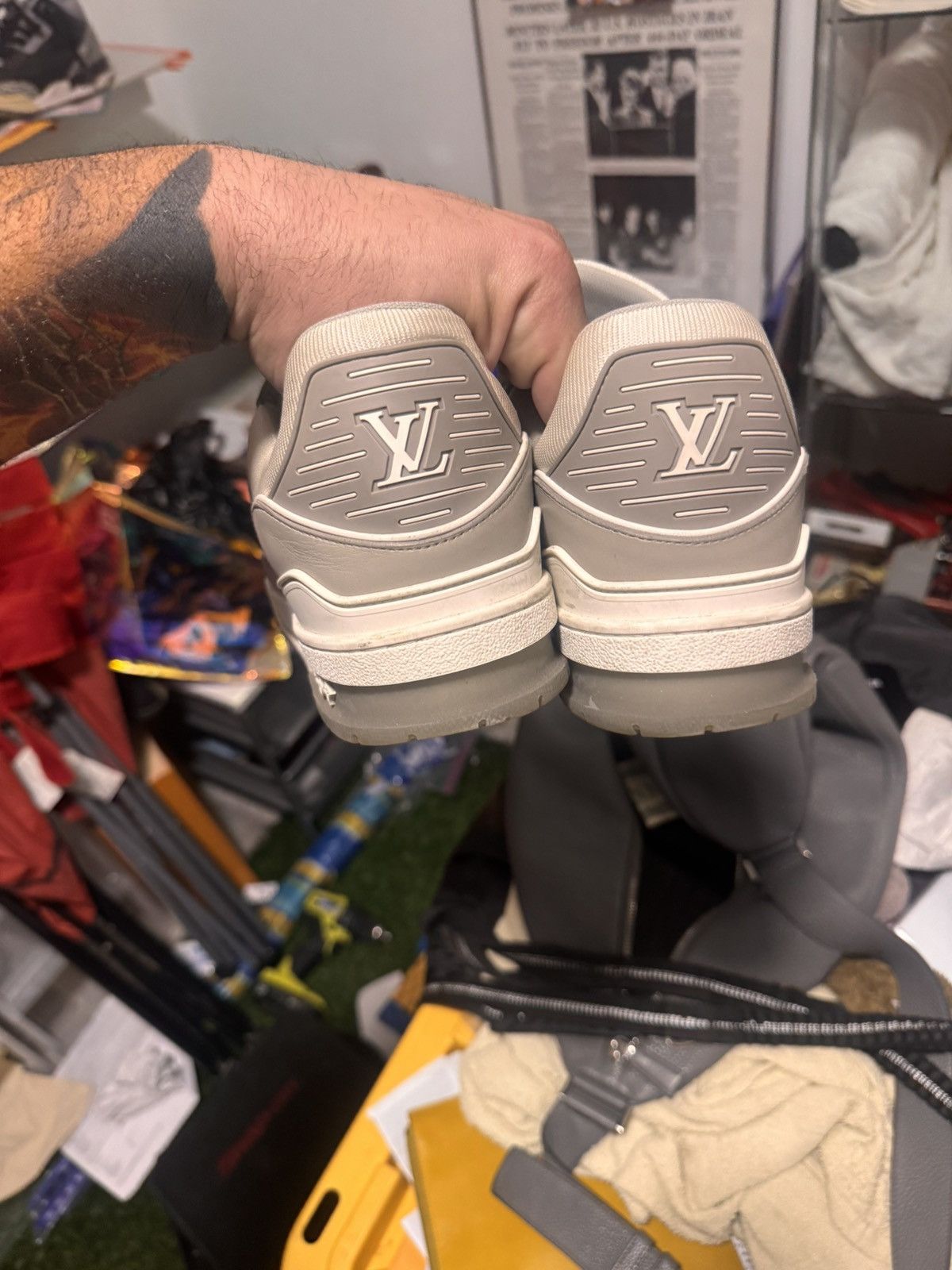 Louis Vuitton louis vuitton trainer gray Size US 10 / EU 43 - 5 Thumbnail