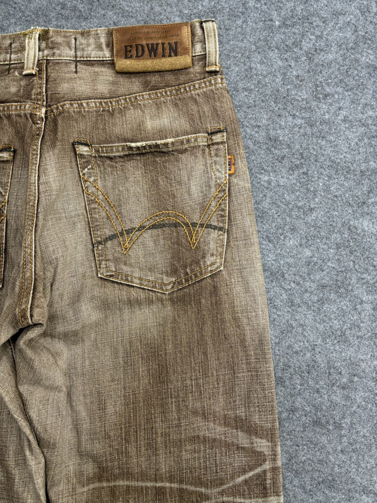 Edwin 💥Baggy💥Vintage Edwin Selvedge Sick Fades Denim F525 Size US 34 / EU 50 - 12 Thumbnail