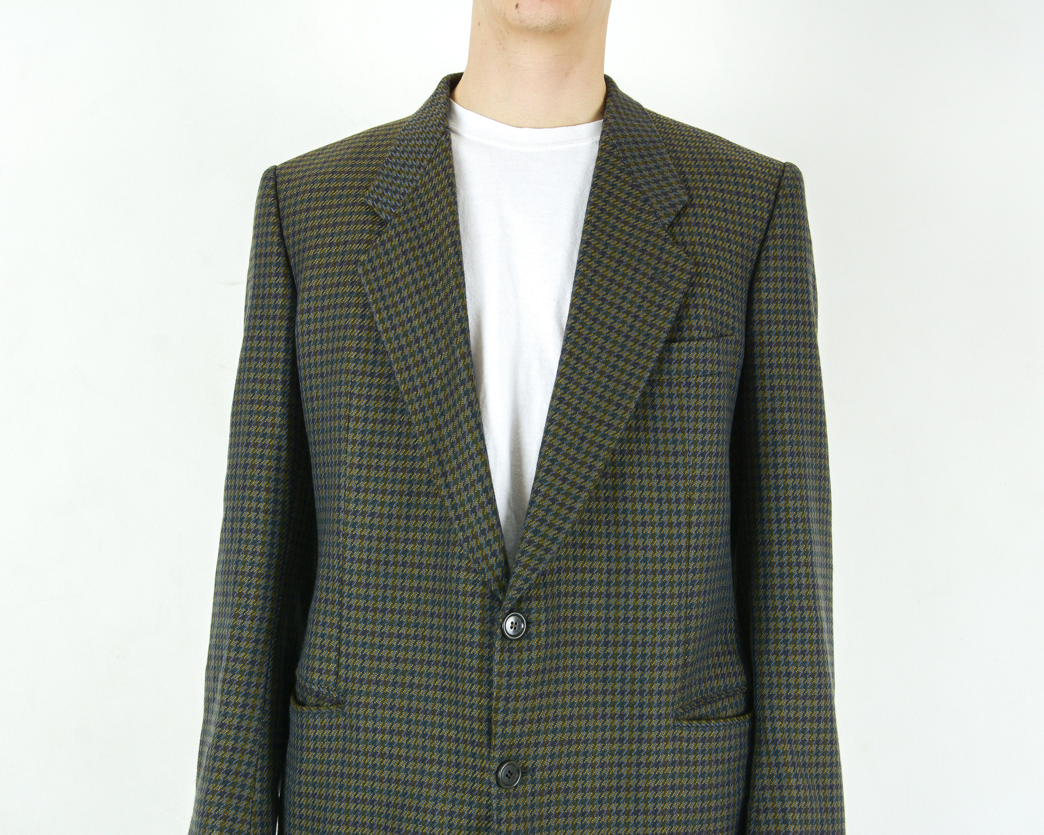 Hugo Boss Blazer Uk 46 Us Tweed Cashmere Suit Jacket Sport Coat Formal Size 46R - 3 Thumbnail