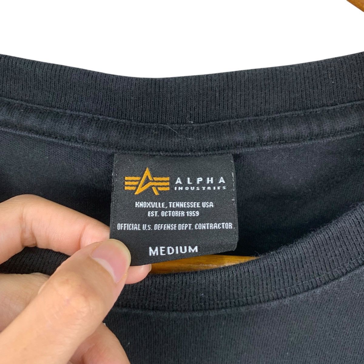 Alpha Industries Vintage ALPHA INDUSTRIES MILITARY Box Logo Tee Shirt Top Size US M / EU 48-50 / 2 - 6 Thumbnail