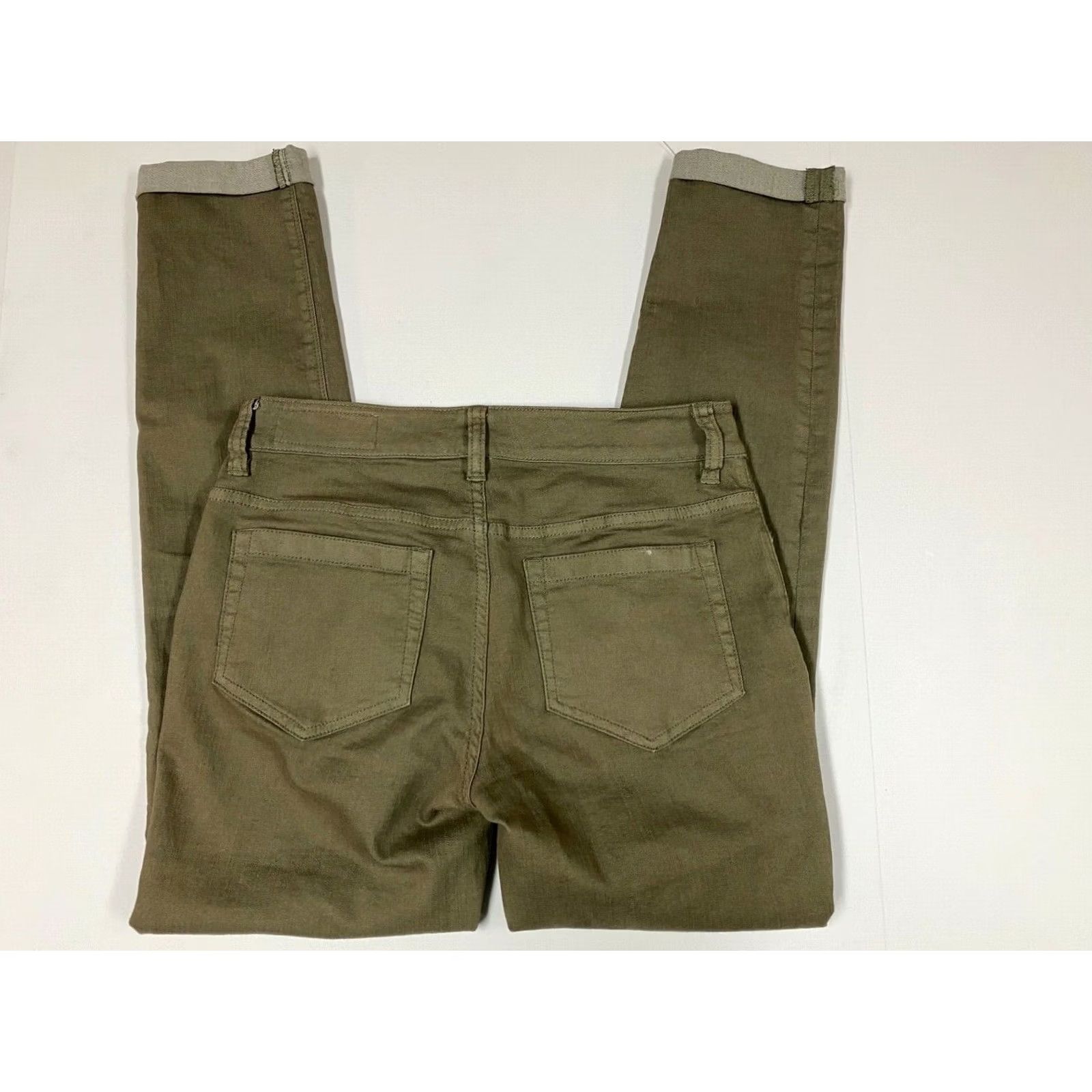Vince Camuto Vince Camuto Jeans Women Skinny Stretch Denim 25 Green Regular Inseam 27 Ros e Breathable Cuff VINTAGE No Size 42" / US 20 - 4 Thumbnail