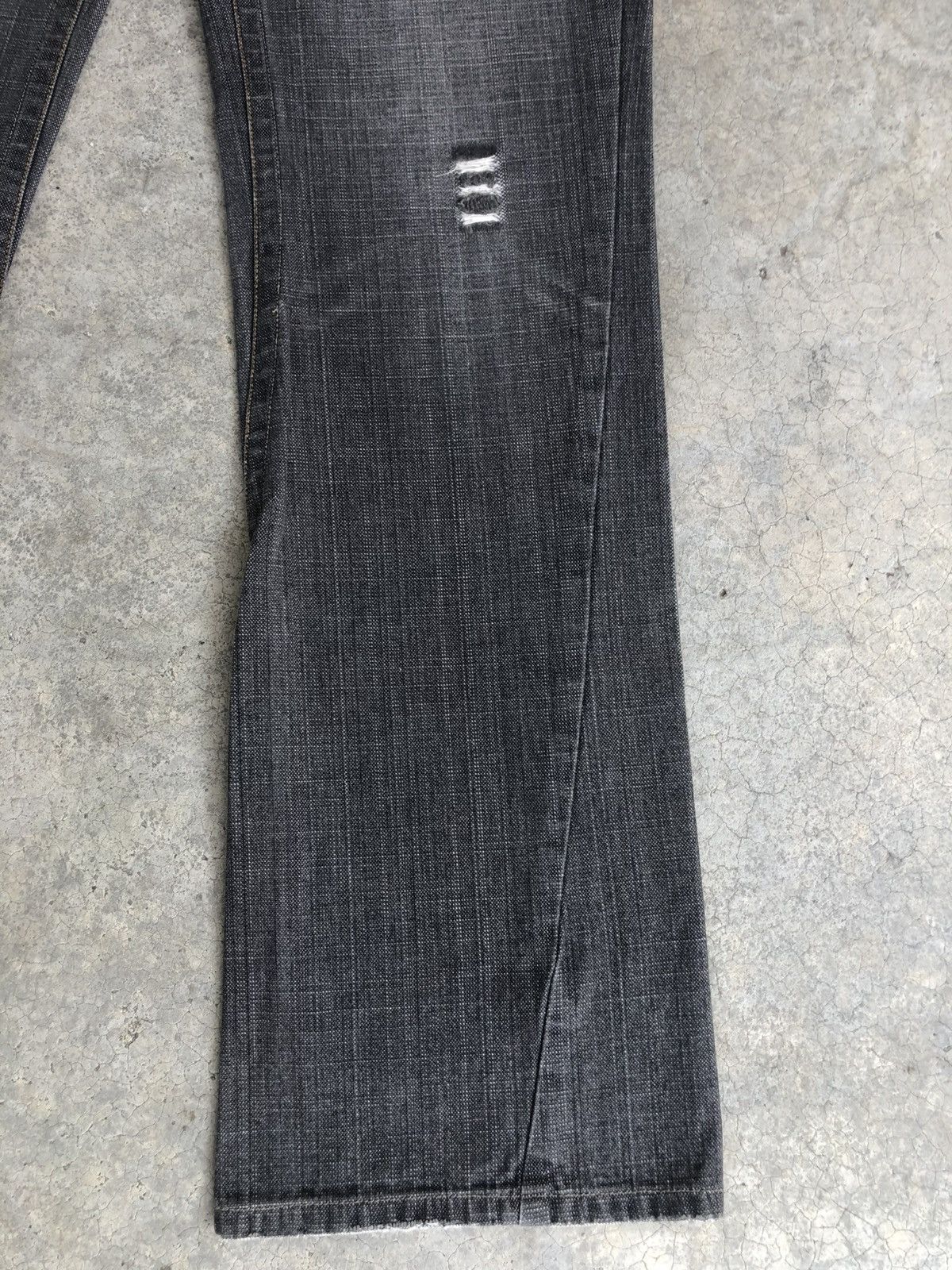 If Six Was Nine Japanese Woolrich Flared Jeans Distressed Denim Size US 31 - 7 Thumbnail