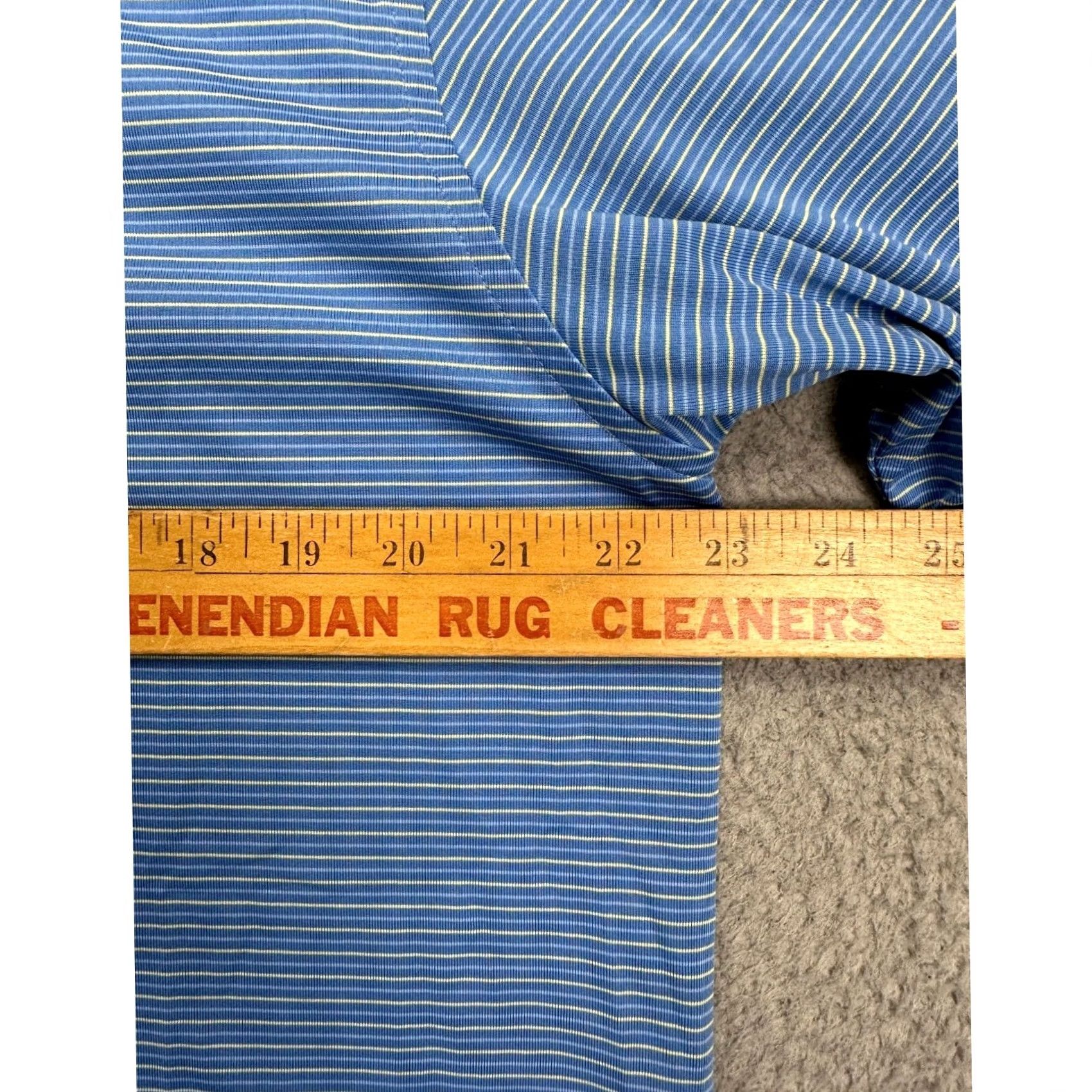 Vintage Donald Ross Shirt Mens L Blue Polo Striped Golf Short Sleeve Rugby Size US L / EU 52-54 / 3 - 7 Thumbnail
