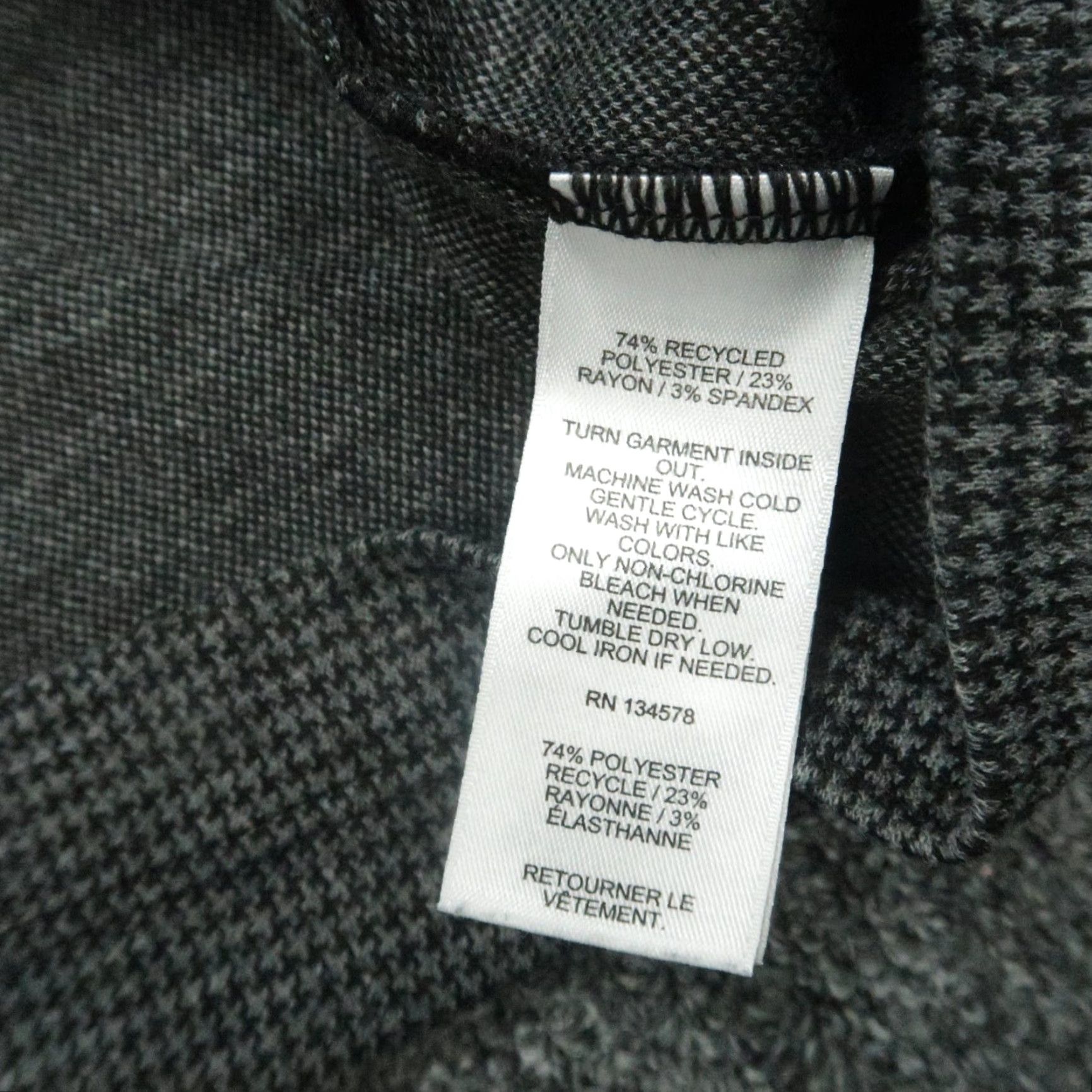 Vineyard Vines Vineyard Vines Pullover Mens Adult Medium Gray Houndstooth 1/4 Zip Stand-Up Mock Neck Long Sleeve Size US M / EU 48-50 / 2 - 4 Thumbnail