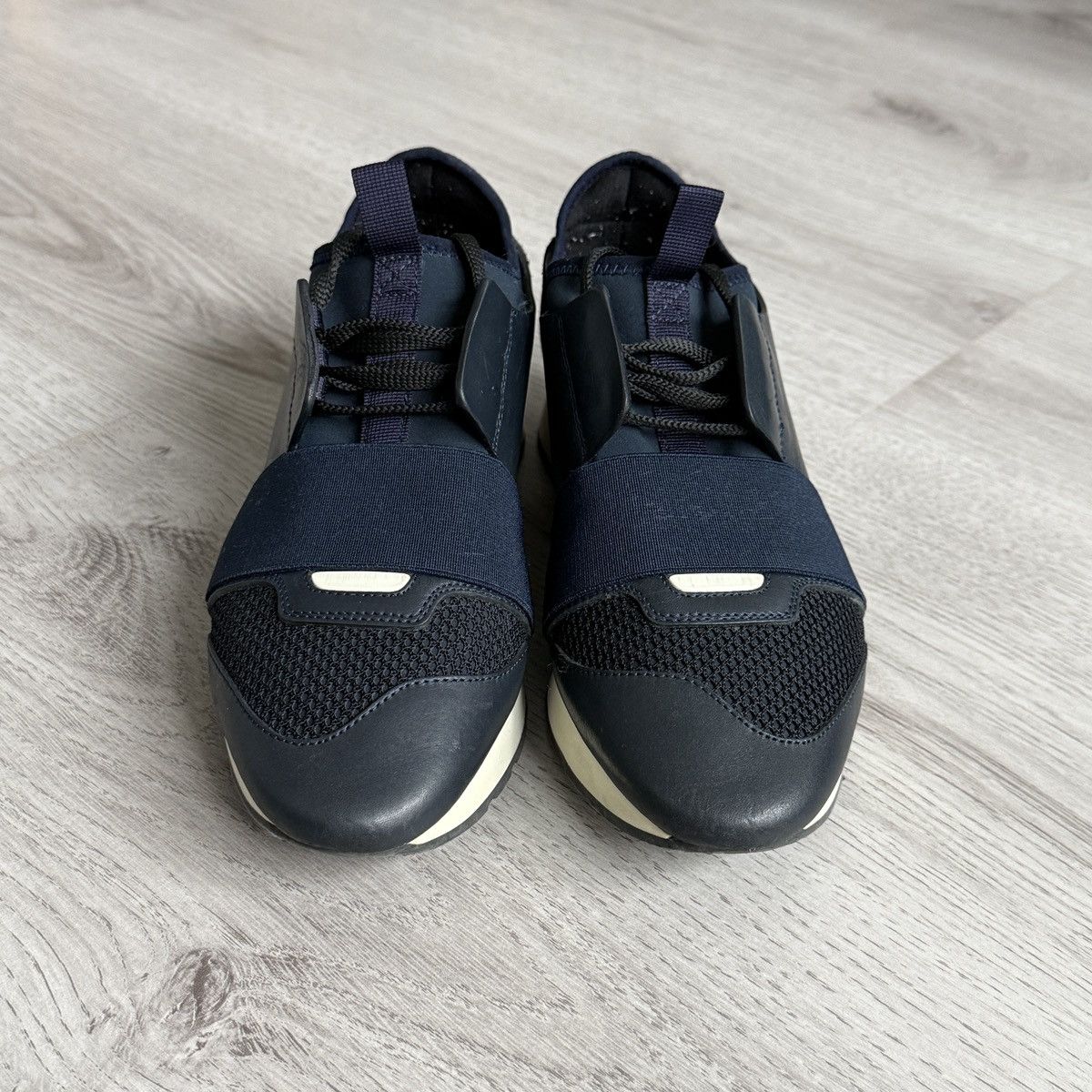 Balenciaga Balenciaga Race Runner Leather Sneakers Size US 7 / IT 37 - 3 Thumbnail