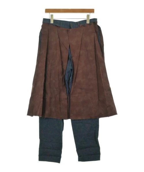 Yohji Yamamoto Yohji Yamamoto Pour Homme Navy x Brown Pants Size US 29 - 1 Thumbnail