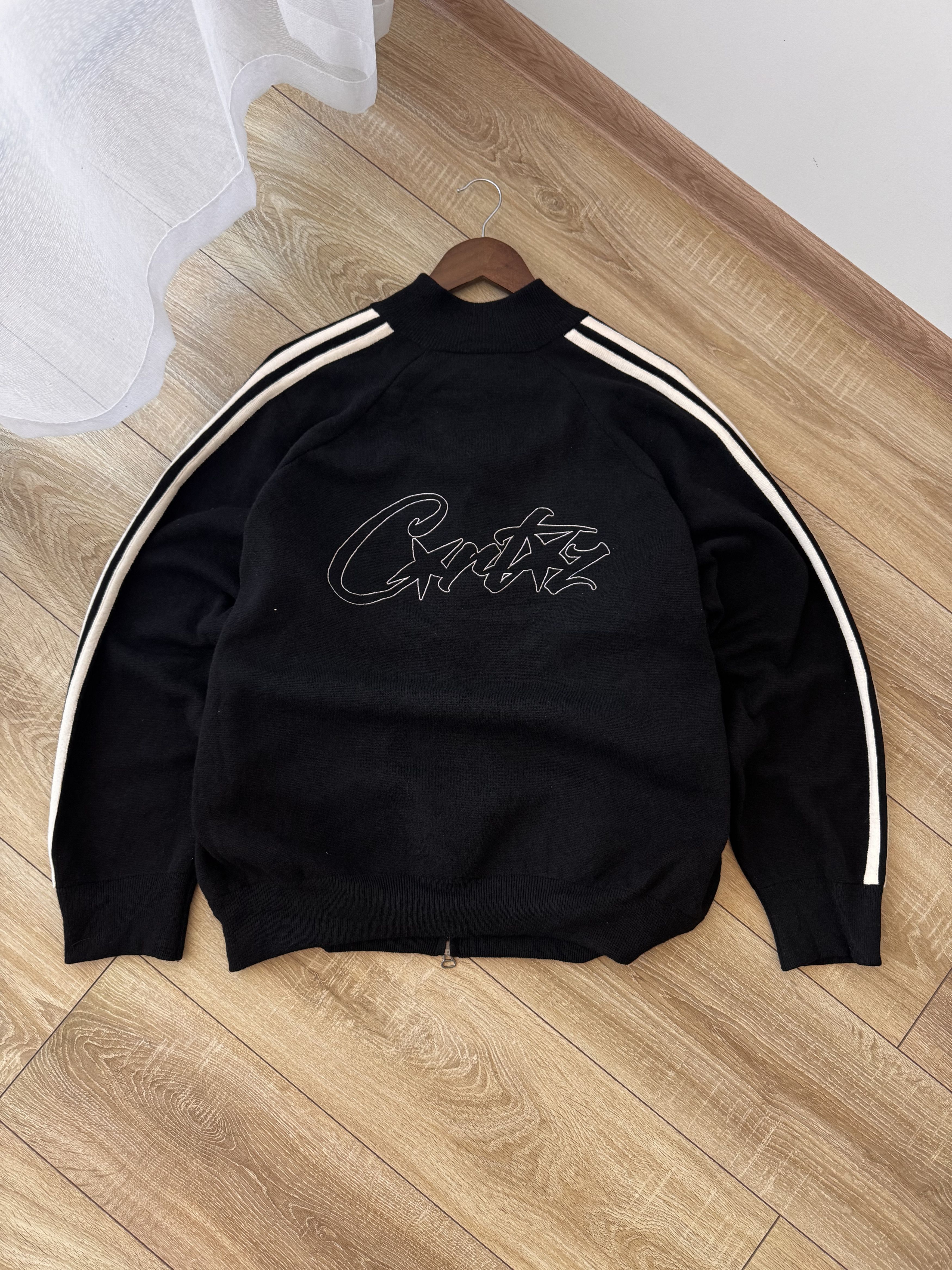 Corteiz Corteiz Knitted Black & White Streetwear Zip Hoodie Size US L / EU 52-54 / 3 - 11 Thumbnail