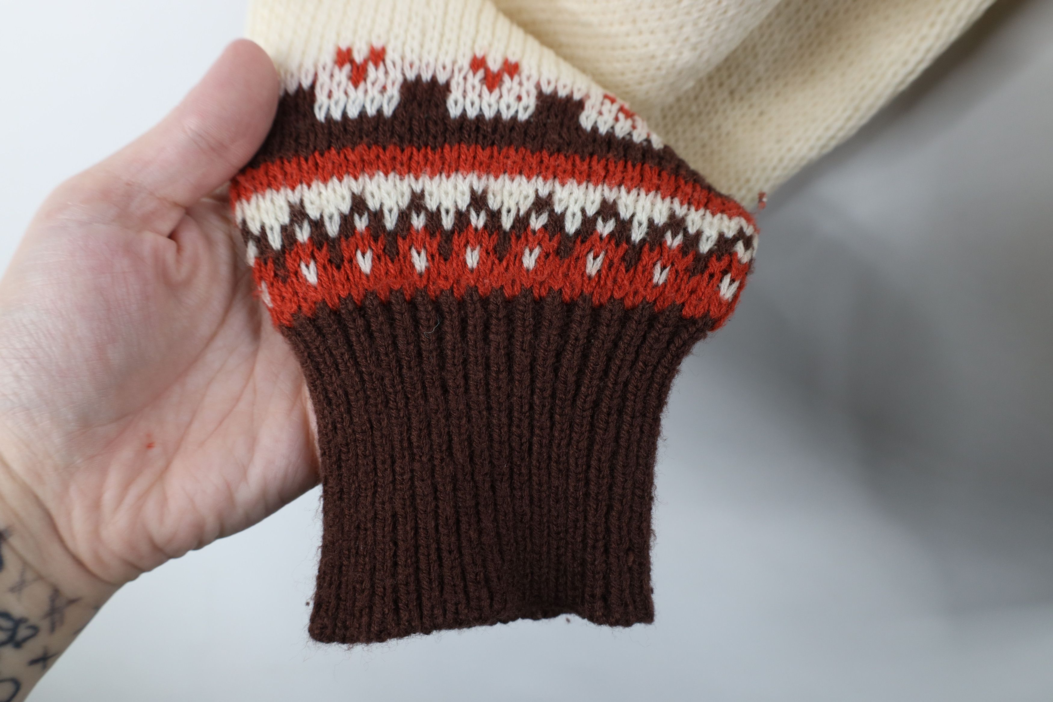 Vintage Vintage 60s 70s Mid Century Modern MCM Sweater Earth Tone Size US XL / EU 56 / 4 - 8 Thumbnail