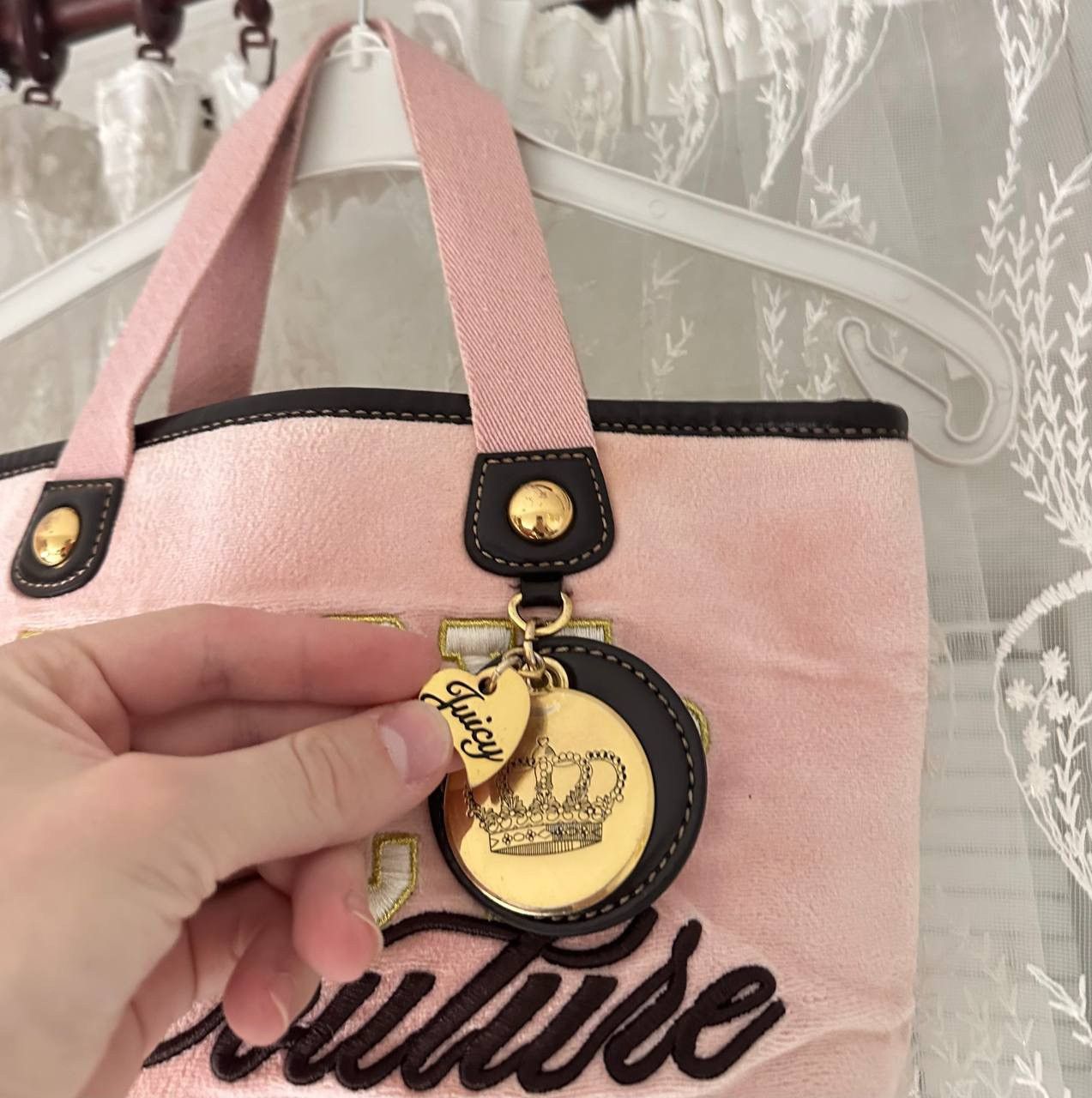 Juicy Couture Juicy Couture Vintage Velour Y2K Barbie Style Avantgarde Size ONE SIZE - 5 Thumbnail