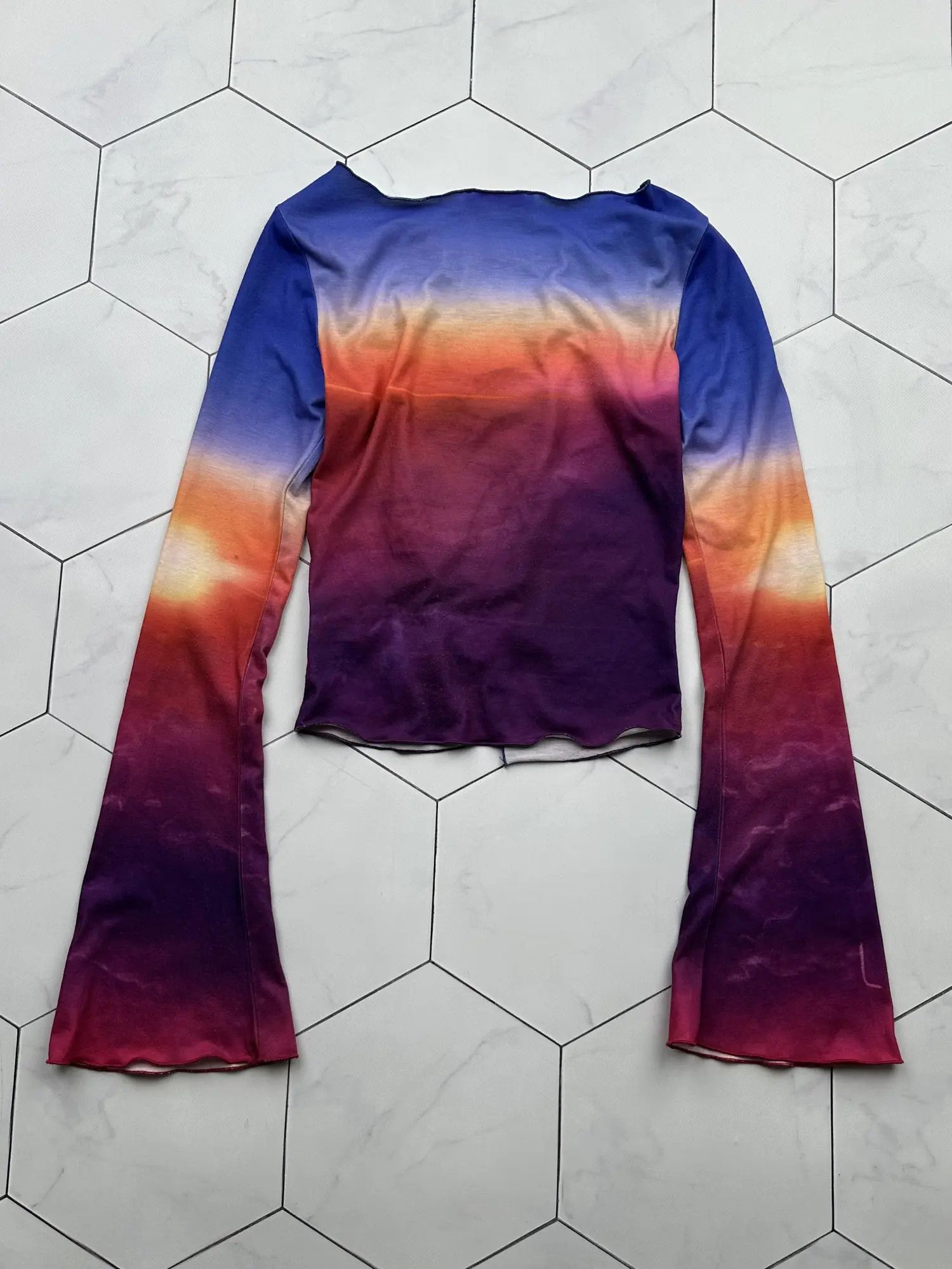 Japanese Brand Vintage Printed Bondage Blouse (B413)E2D15 Size XS / US 0-2 / IT 36-38 - 7 Thumbnail