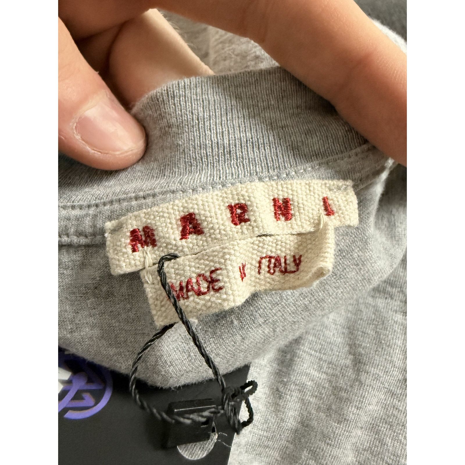 Marni Marni Grafitti T Shirt grey Used Small Size US S / EU 44-46 / 1 - 7 Thumbnail