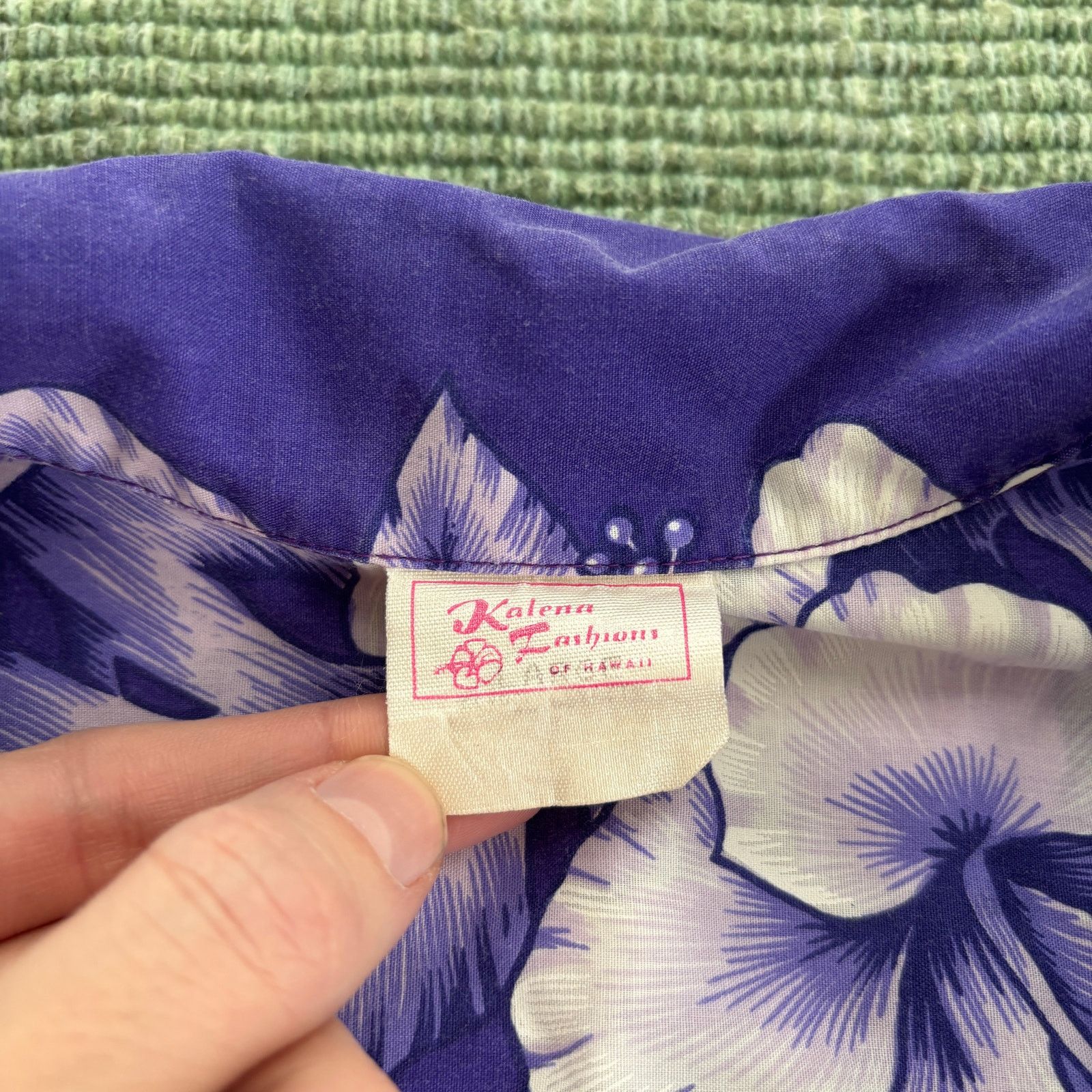 Vintage Vintage blue floral cotton aloha hawaiian shirt size XL Size US XL / EU 56 / 4 - 3 Thumbnail