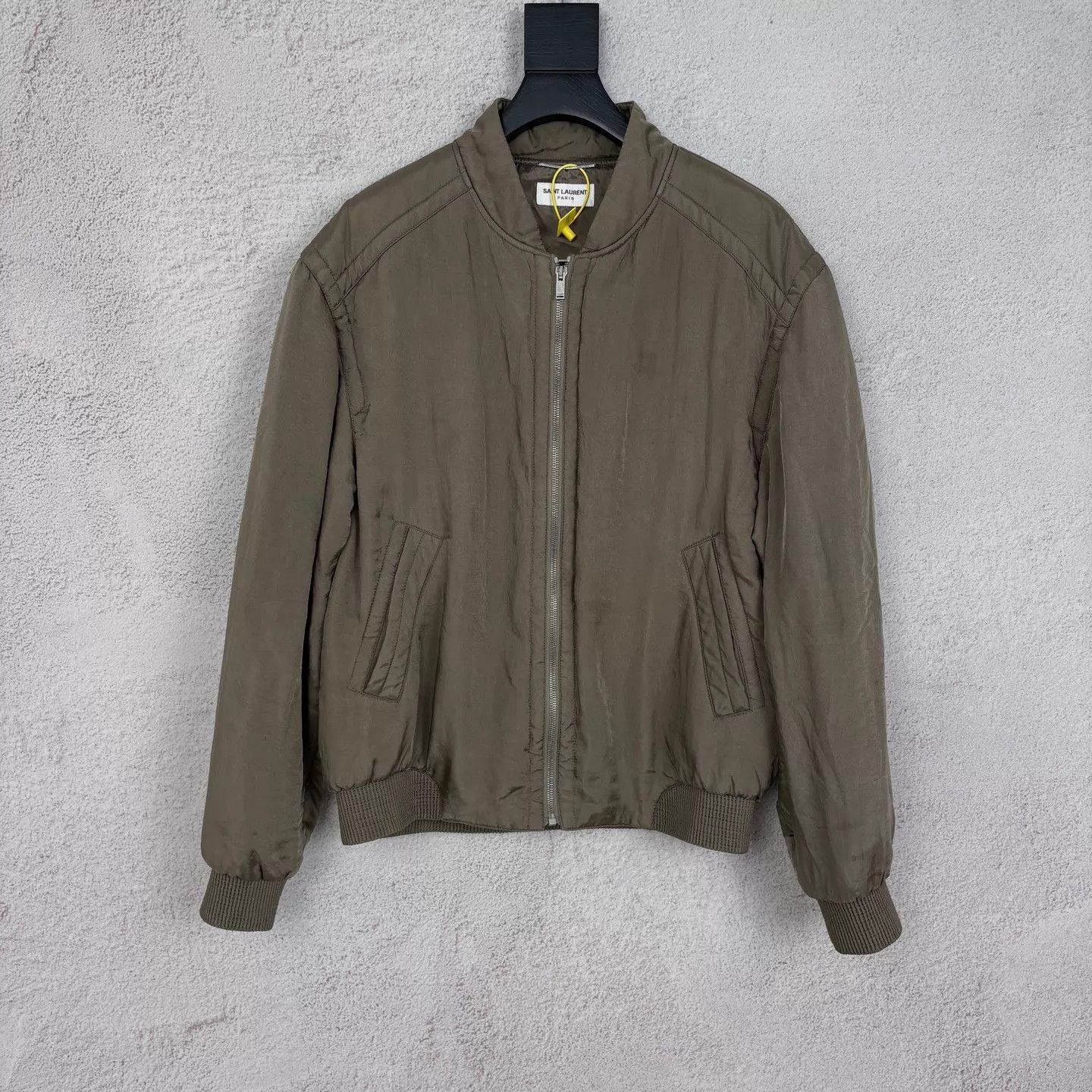 Saint Laurent Paris Saint Laurent Cotton Jacket Khaki Green Size 46 99 Size US S / EU 44-46 / 1 - 1 Thumbnail