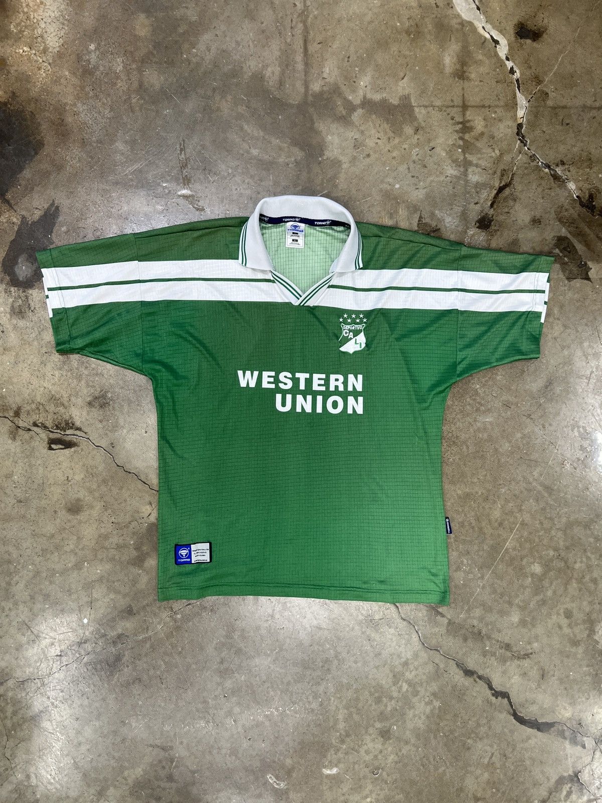 Vintage Vintage 2003 Official Deportivo Cali Western Union Large Size US L / EU 52-54 / 3 - 2 Thumbnail