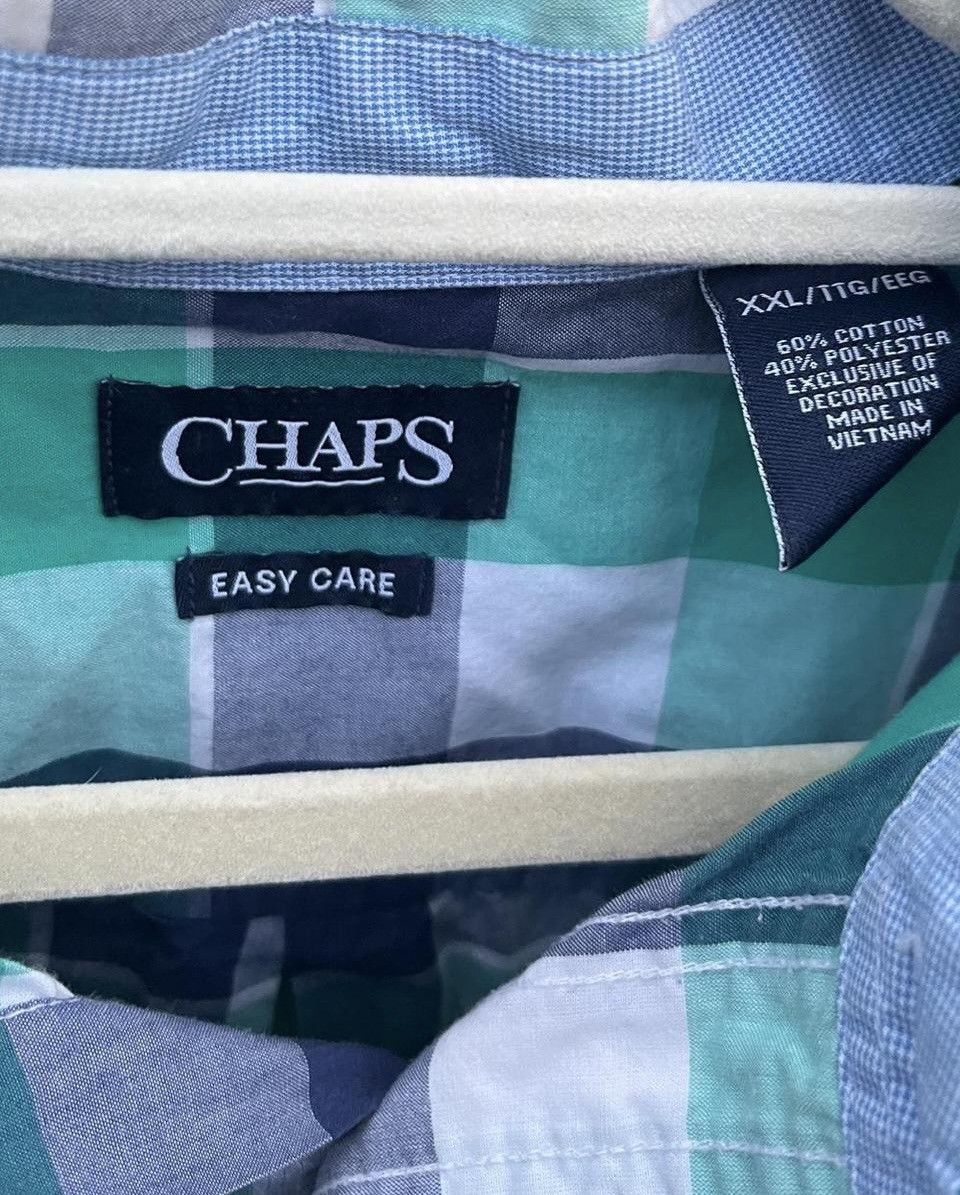 Chaps Ralph Lauren Chaps y2K Men’s Short-Sleeve Plaid Button Down Shirt Size US XXL / EU 58 / 5 - 5 Thumbnail
