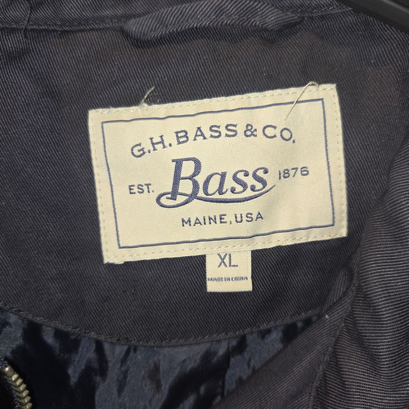 G.H. Bass & Co. G.H. Bass lightweight long jacket Navy Blue sz XL Size XL / US 12-14 / IT 48-50 - 3 Thumbnail