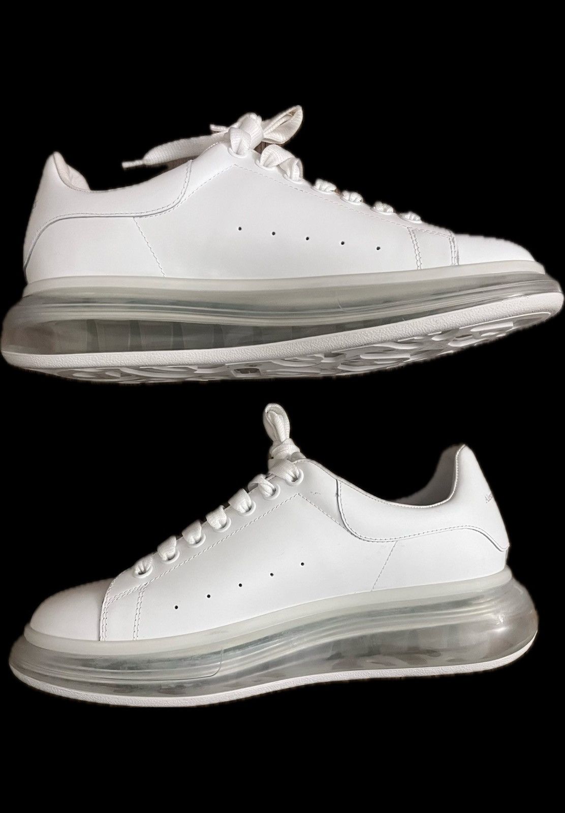 Alexander McQueen Alexander McQueen Oversized Sneakers White Clear Sole EU 43 Size US 10 / EU 43 - 5 Thumbnail
