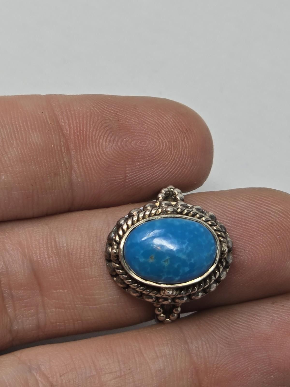 Other Samuel B Turquoise Ring Size 10 Handmade in Bali Sterling Size ONE SIZE - 2 Thumbnail