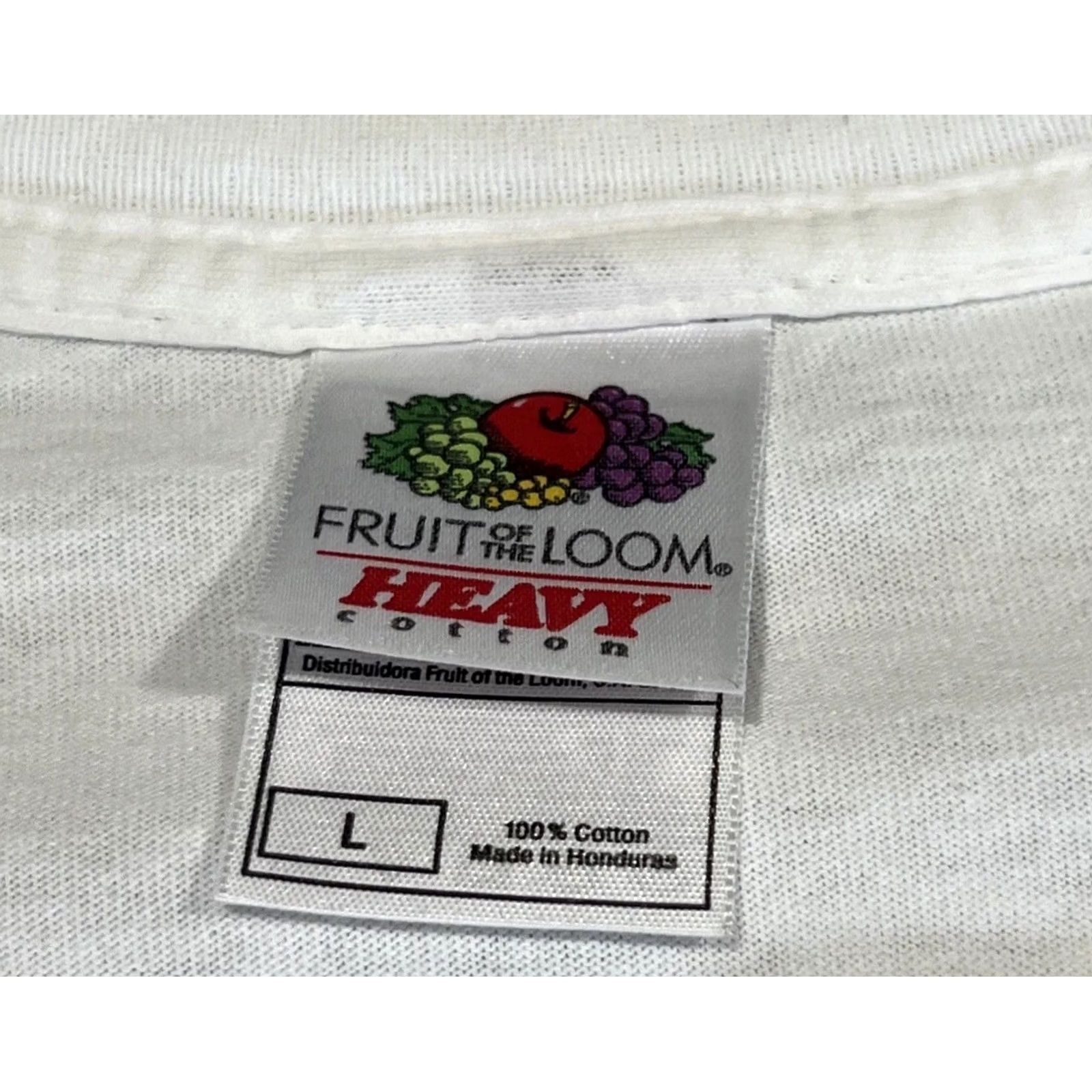 Fruit Of The Loom VINTAGE Venice Beach California T Shirt L White Rastafarian Bicycles Cotton Graphic Tee 1990s Mens Size US L / EU 52-54 / 3 - 5 Thumbnail