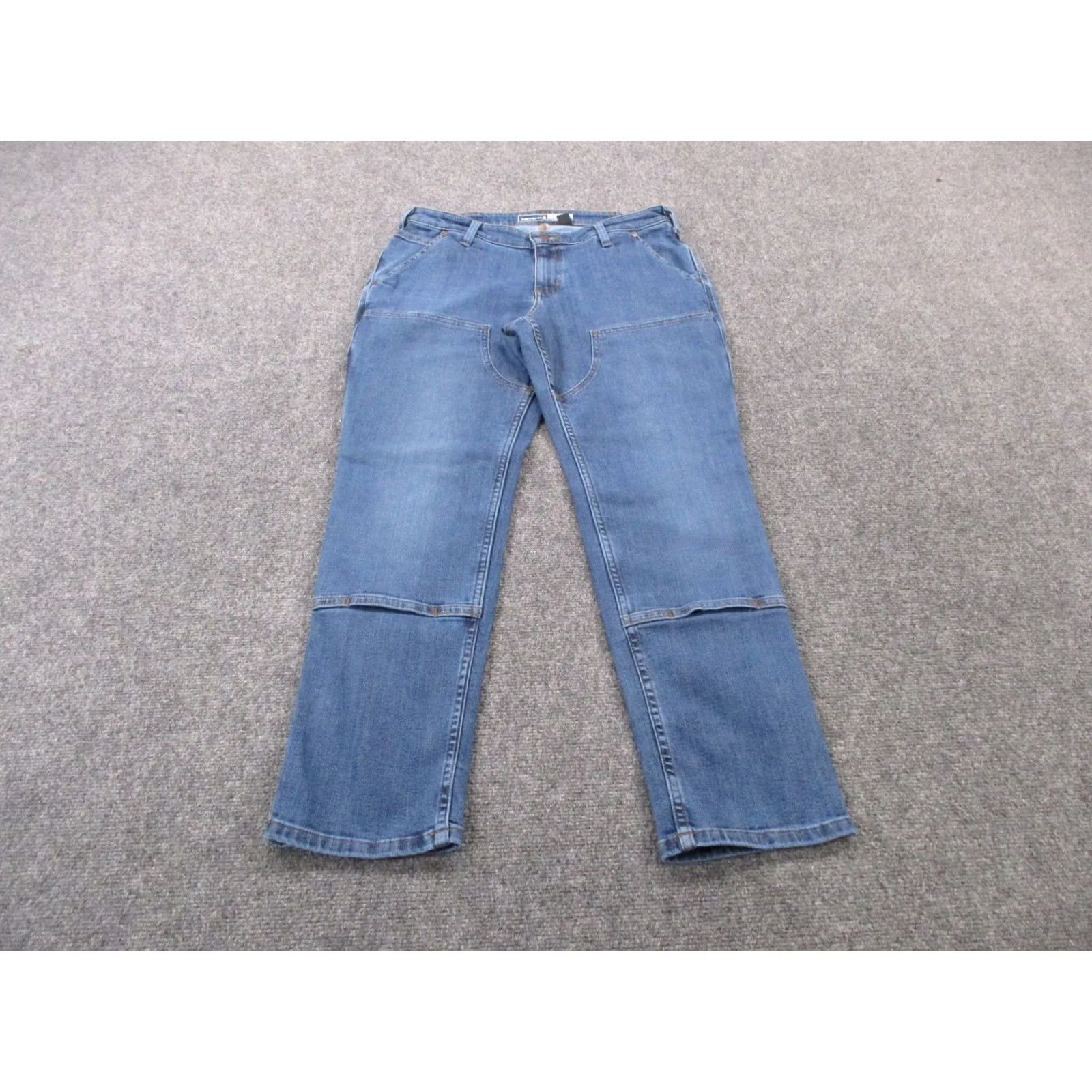Carhartt Carhartt Jeans Women 10 Short Blue Denim Articulated Knee Workwear Size 24" / US 00 / IT 34 - 2 Thumbnail