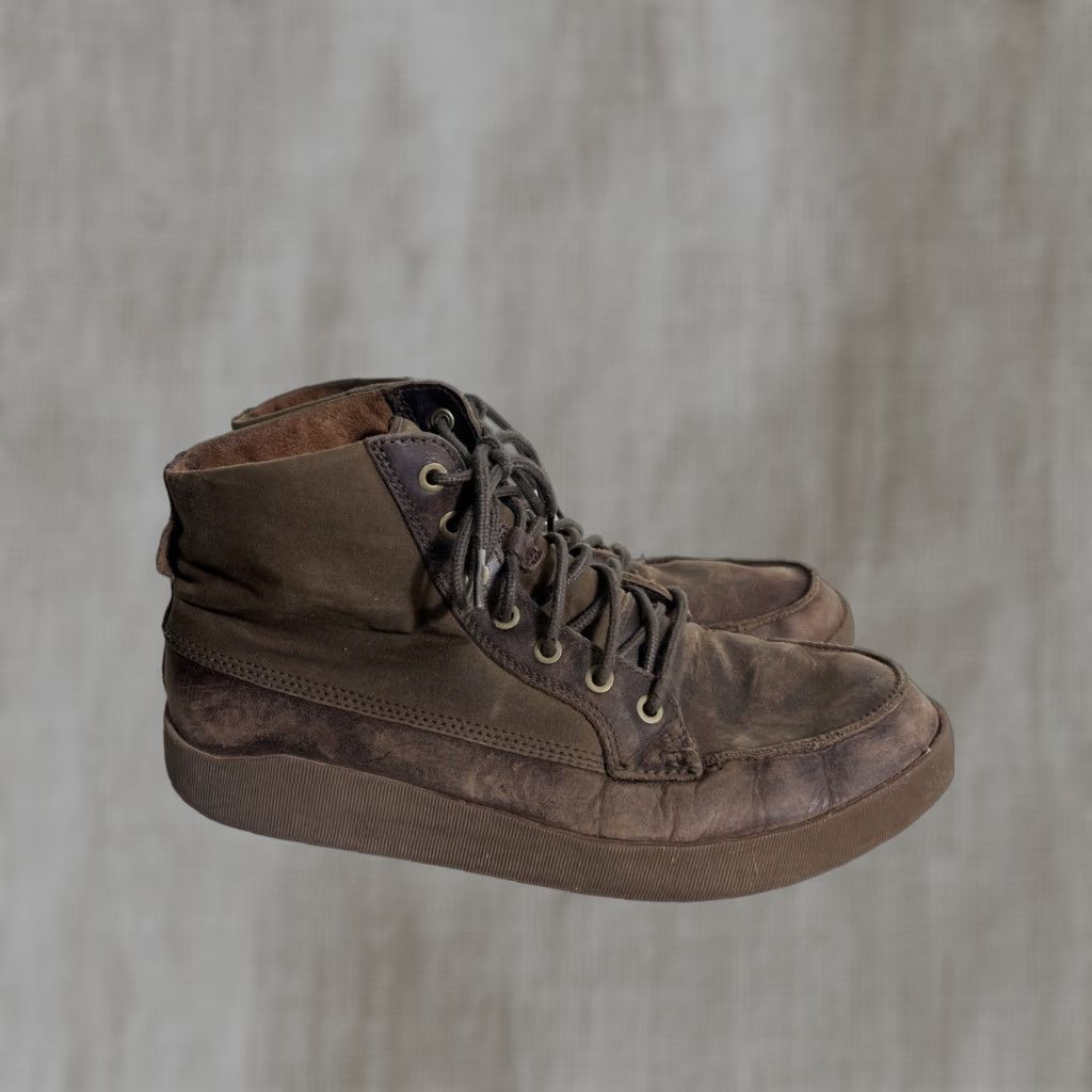 Olukai OluKai Molina Boots Mens Size 10.5 Leather Waterproof Ankle Biker Brown Tan Casual Fall Winter Spring Shoes Size US 11 / EU 44 - 1 Thumbnail