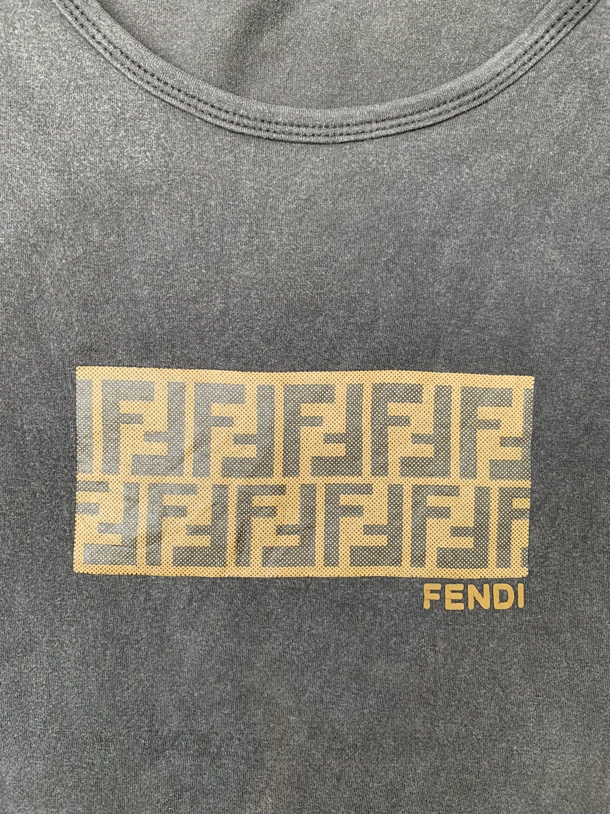Fendi Fendi Monogram Box Logo Top Tee Size L / US 10 / IT 46 - 2 Thumbnail