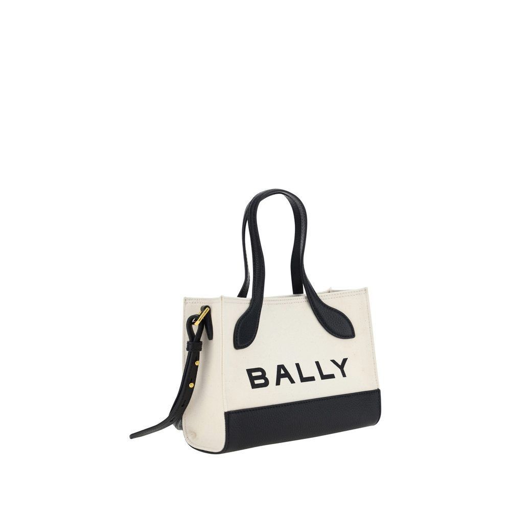 Bally Bally White and Black Leather Mini Handbag Size ONE SIZE - 2 Thumbnail