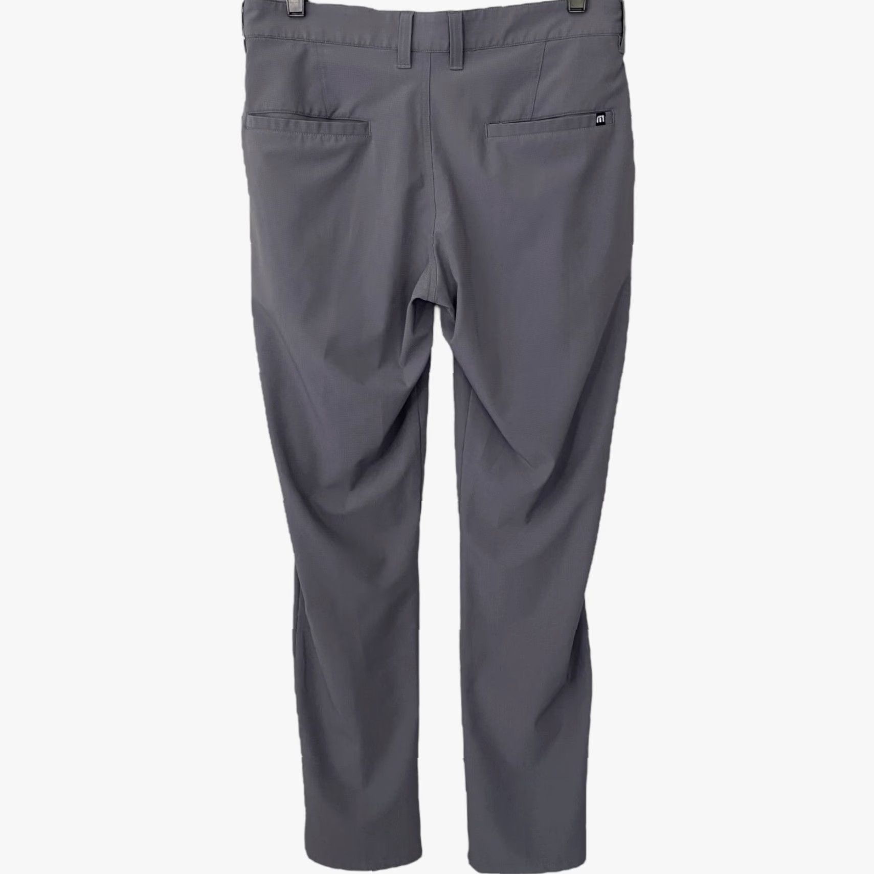 TravisMathew Travis Mathew Performance Chino Pants Gray Men's W30 Straight-Leg Golf Trousers Size US 30 / EU 46 - 4 Thumbnail