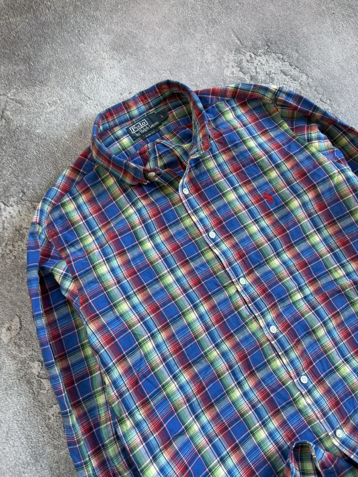 Polo Ralph Lauren Polo Ralph Lauren L/size Chekered flannel shirts 👔 button up Size US L / EU 52-54 / 3 - 2 Thumbnail