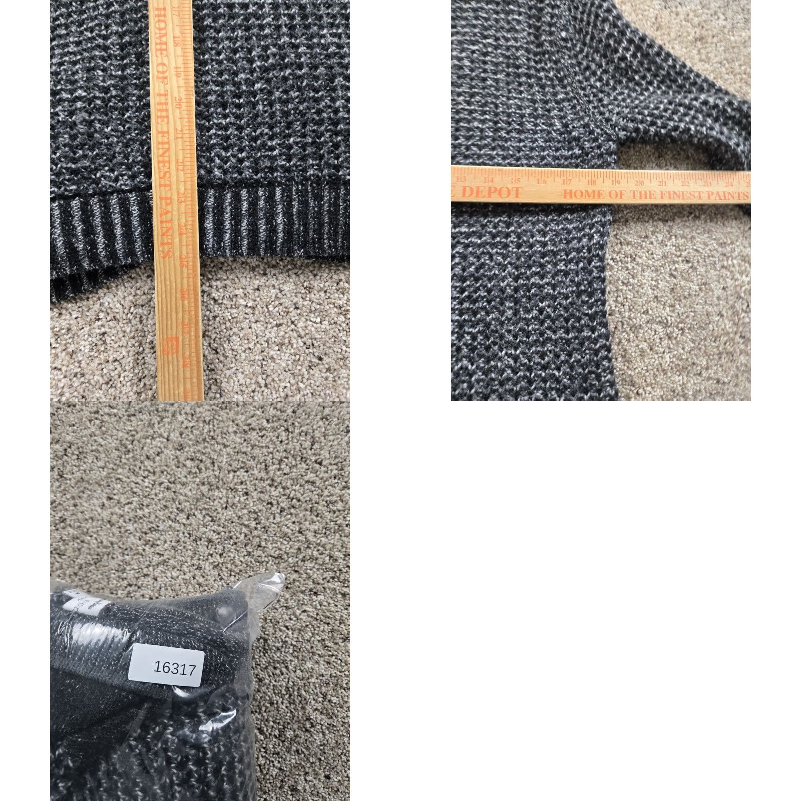 Rag & Bone rag & bone Cardigan Sweater Men M Gray Wool Button Pockets Vintage No Size US M / EU 48-50 / 2 - 8 Thumbnail