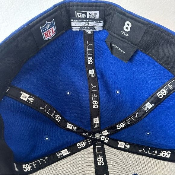 New Era 59Fifty New York NY Giants Fitted Baseball Cap Mens Size 8 E Size ONE SIZE - 9 Thumbnail