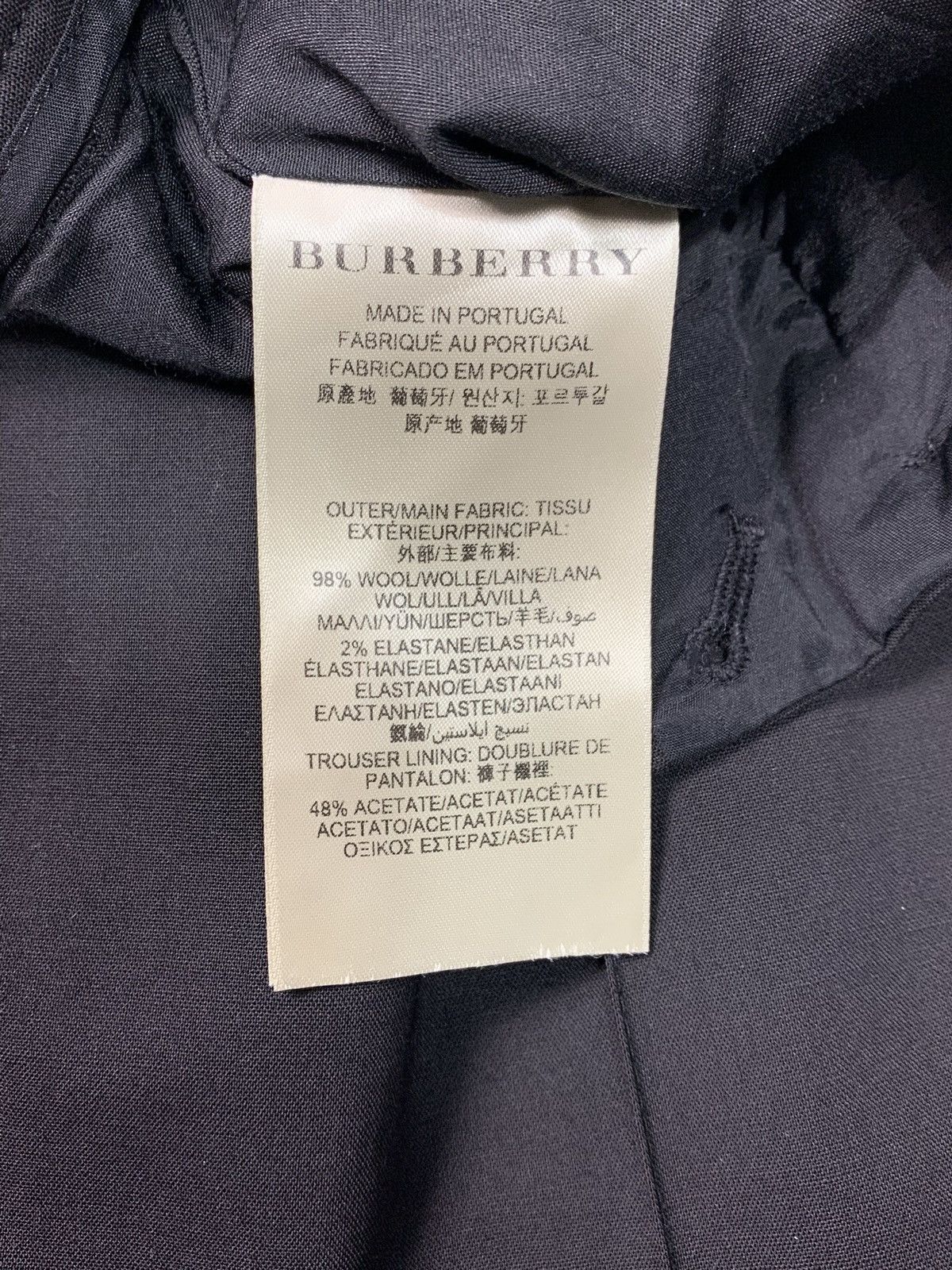 Burberry × Designer Burberry London Wool Black Dress Pants High Rise Woman Size 27" / US 4 / IT 40 - 10 Thumbnail
