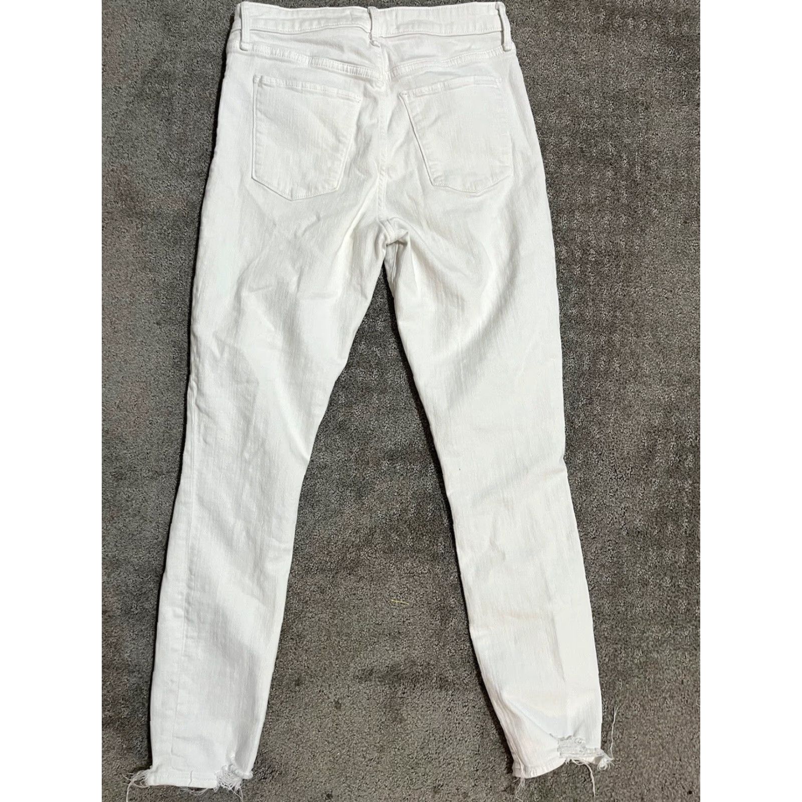 Abercrombie & Fitch Abercrombie & Fitch Jeans Women Skinny High Rise 27/4 White Denim 4 Slim/Size 4 Women's 90s? Size 27" / US 4 / IT 40 - 3 Thumbnail